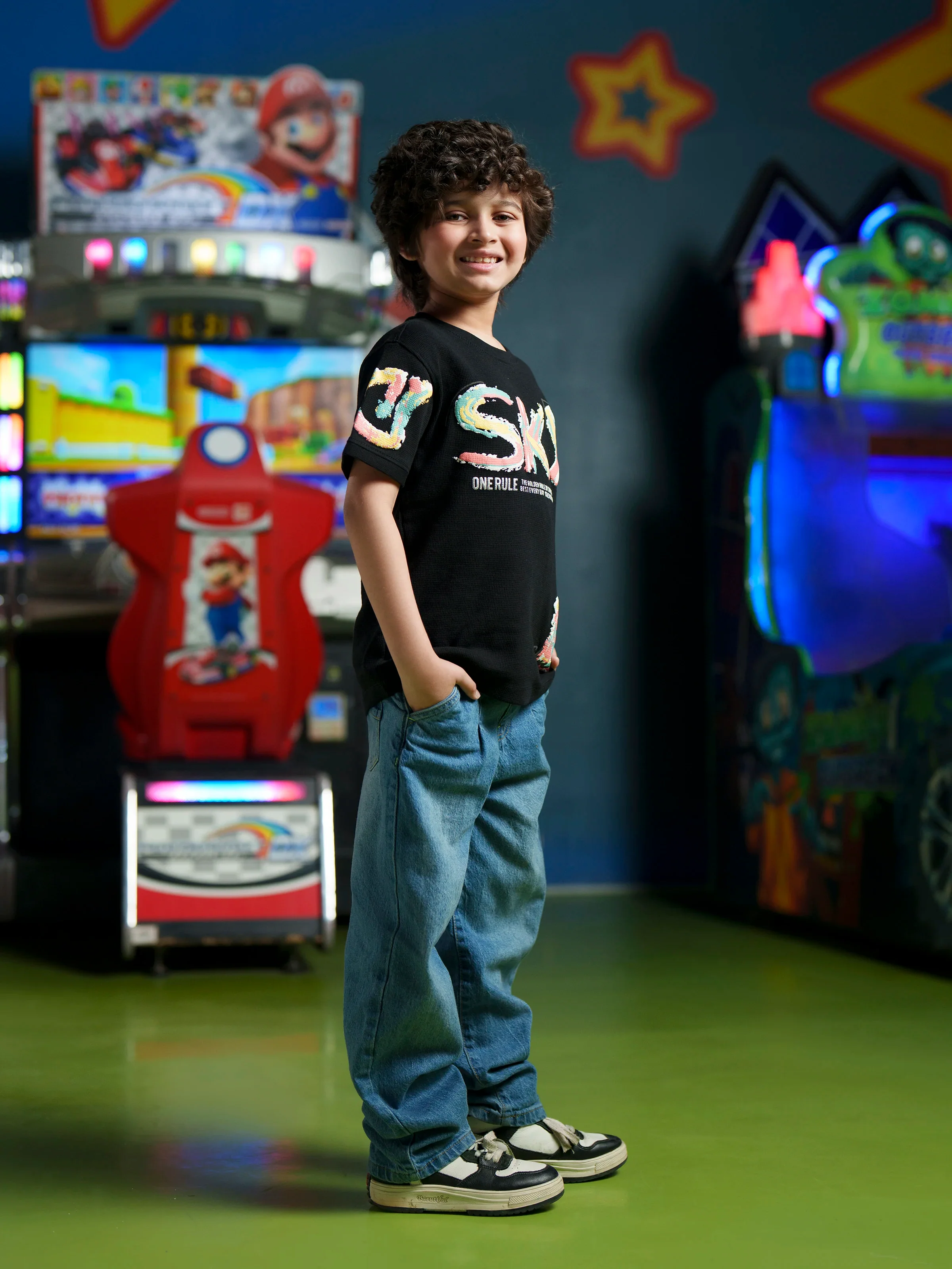 Boy's Black T-Shirt - EBTTS6-018 - Image 5