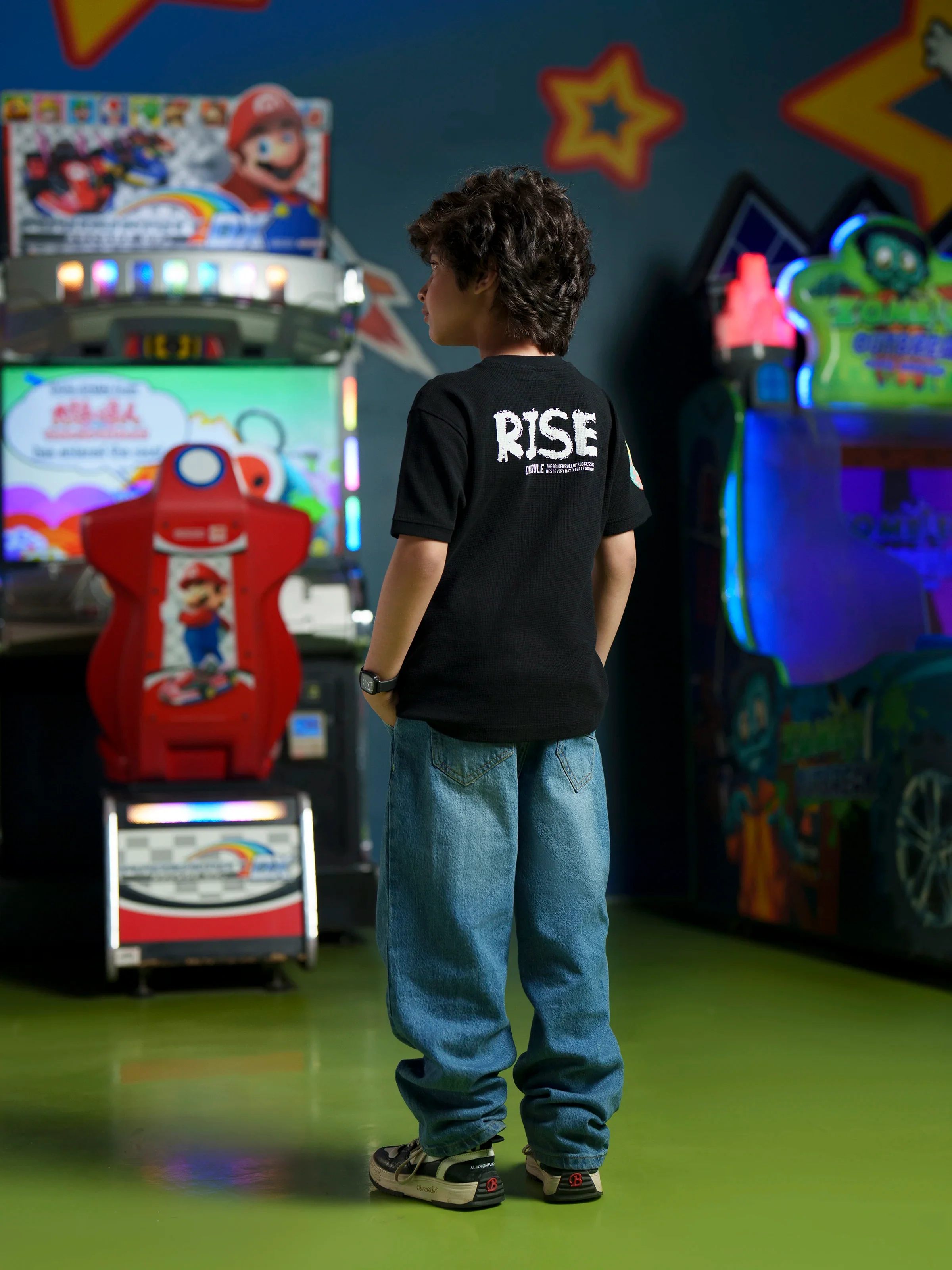 Boy's Black T-Shirt - EBTTS6-018 - Image 6