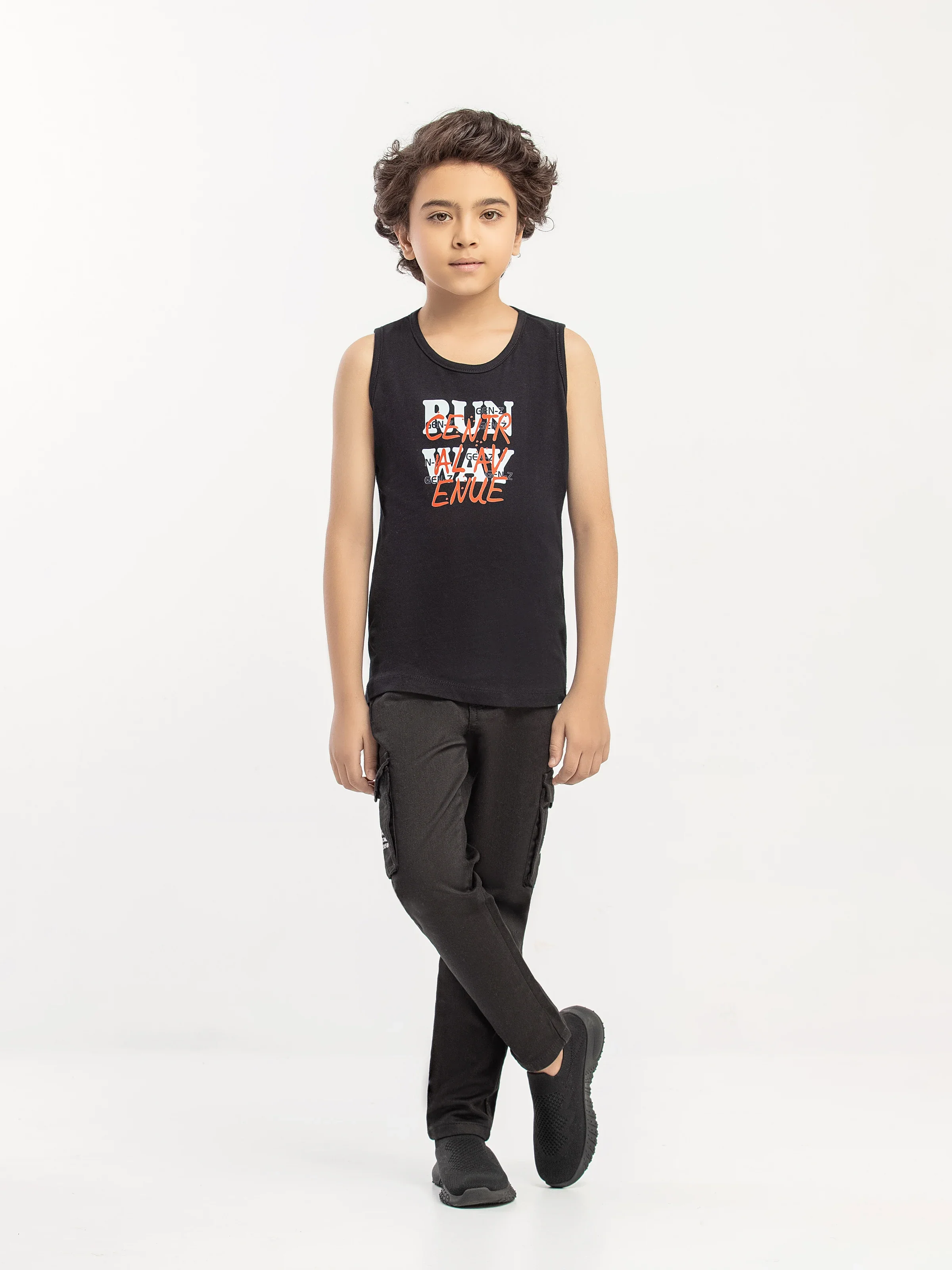 Boy's Black & White Shirt - EBTS5-27584-2P - Image 2