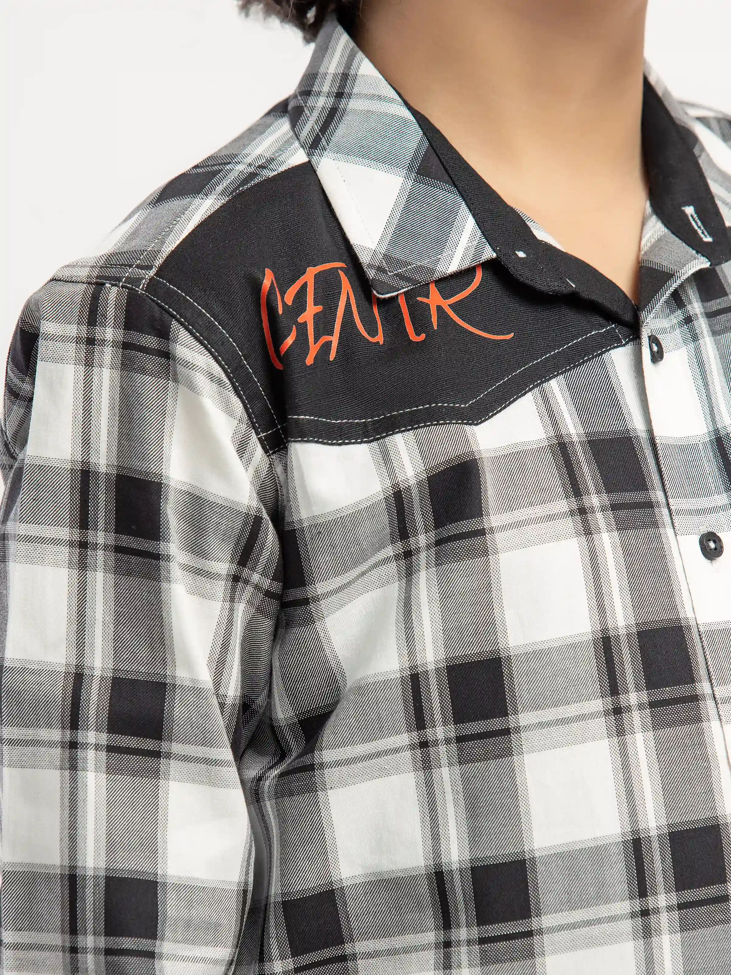 Boy's Black & White Shirt - EBTS5-27584-2P - Image 4