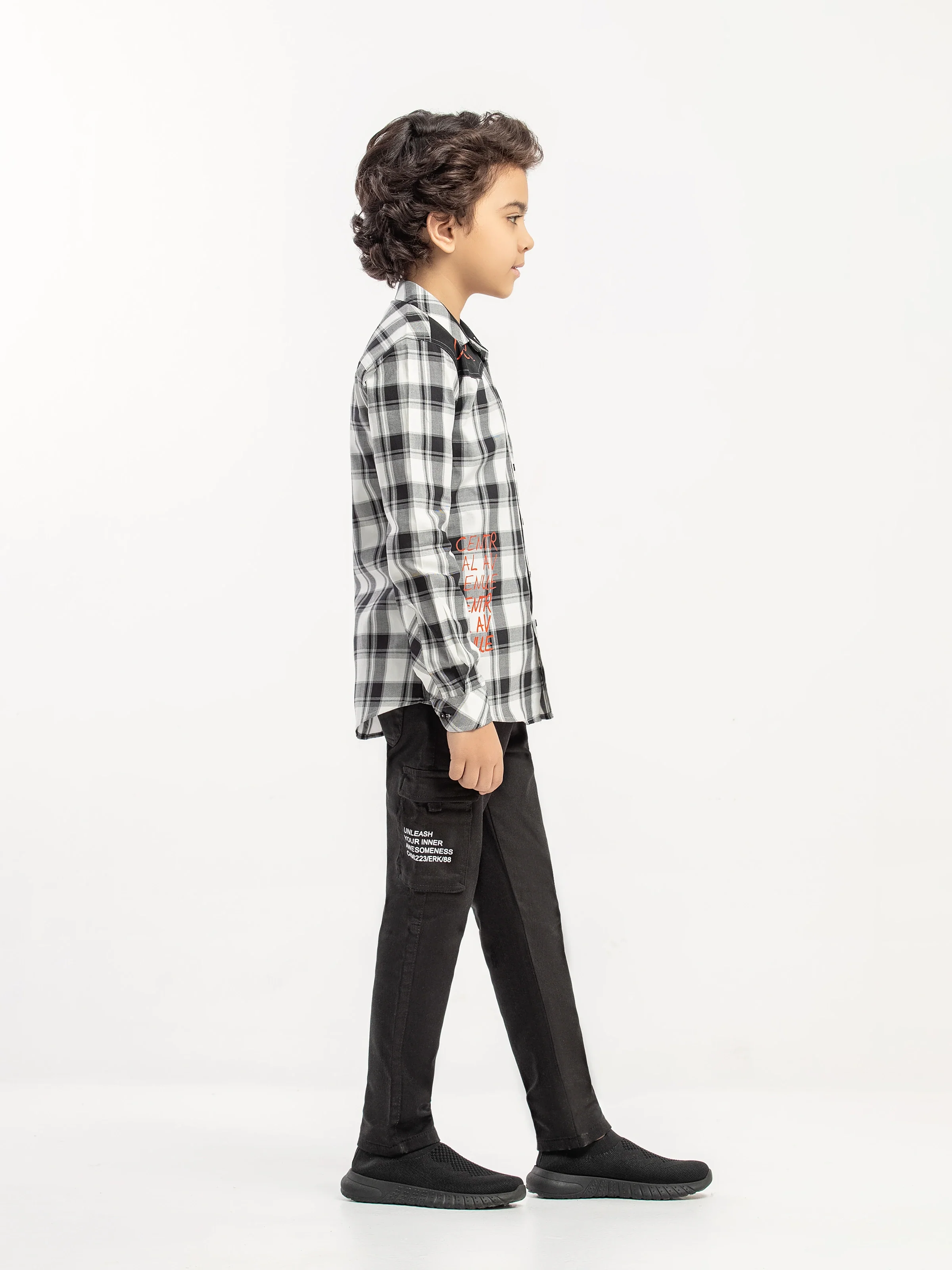 Boy's Black & White Shirt - EBTS5-27584-2P - Image 5