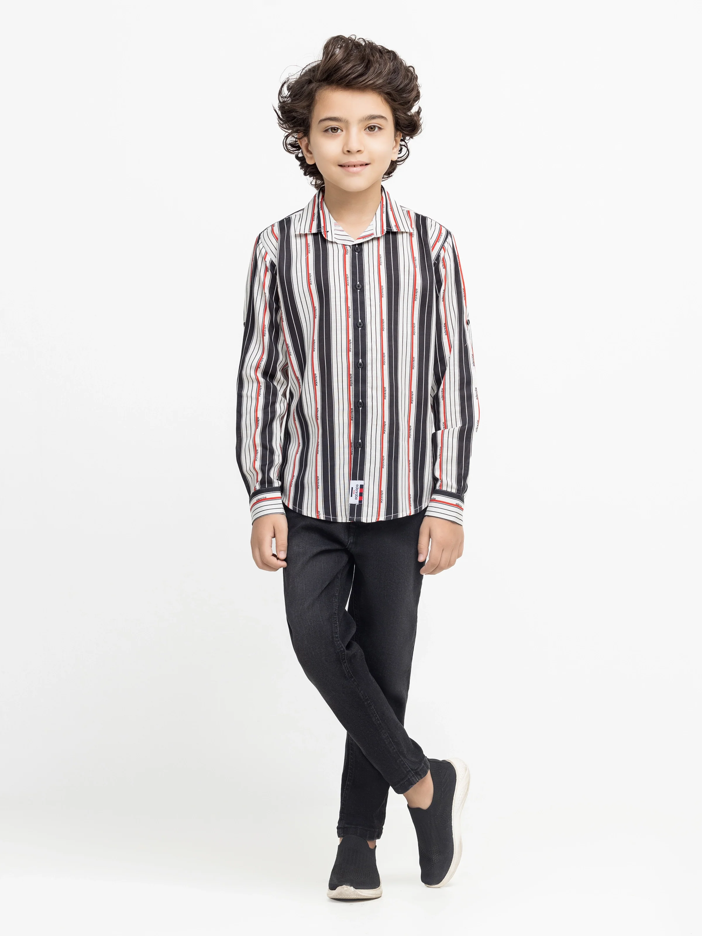 Boy's Black & White Shirt - EBTS5-27613 - Image 2