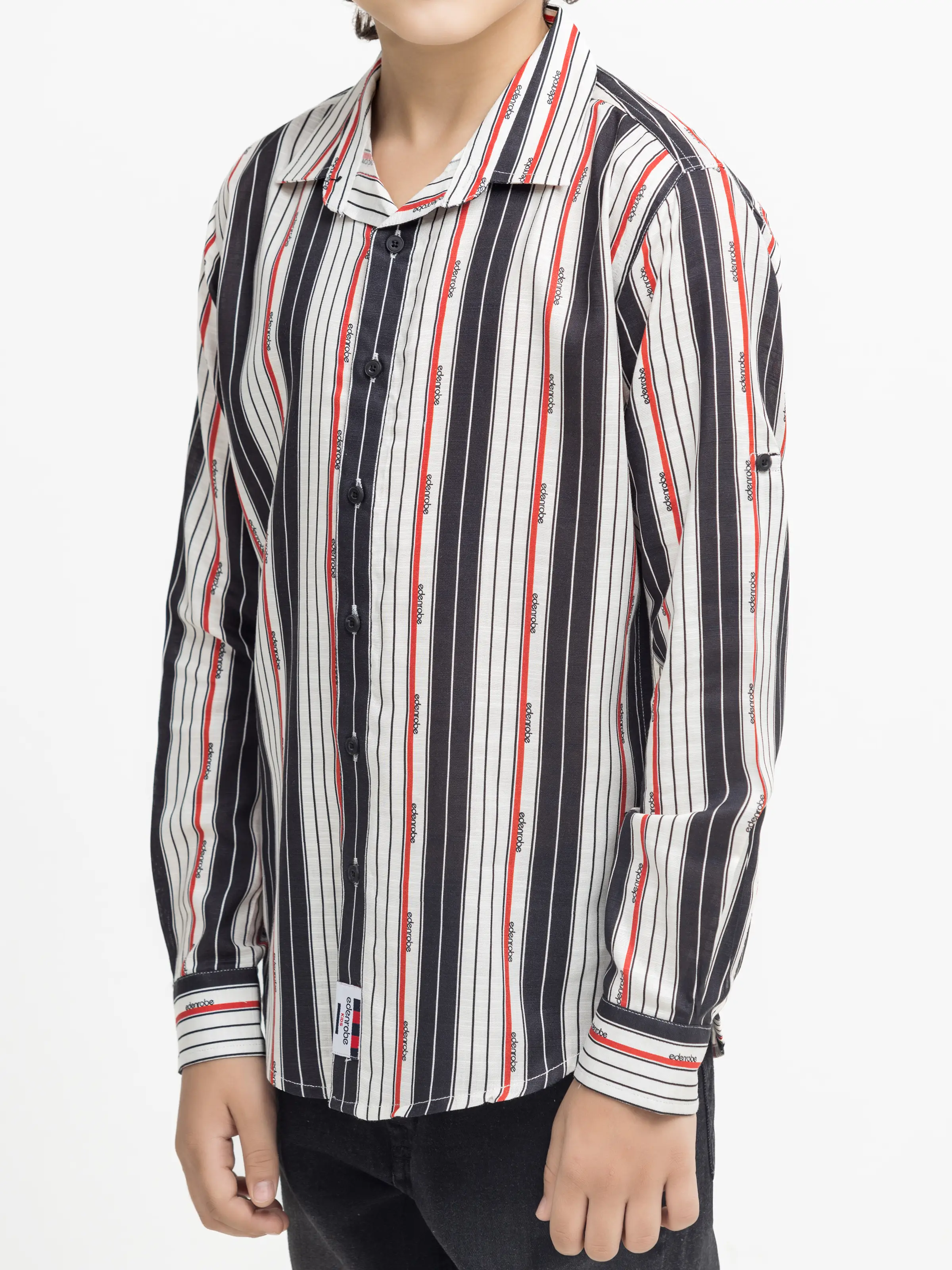 Boy's Black & White Shirt - EBTS5-27613 - Image 3