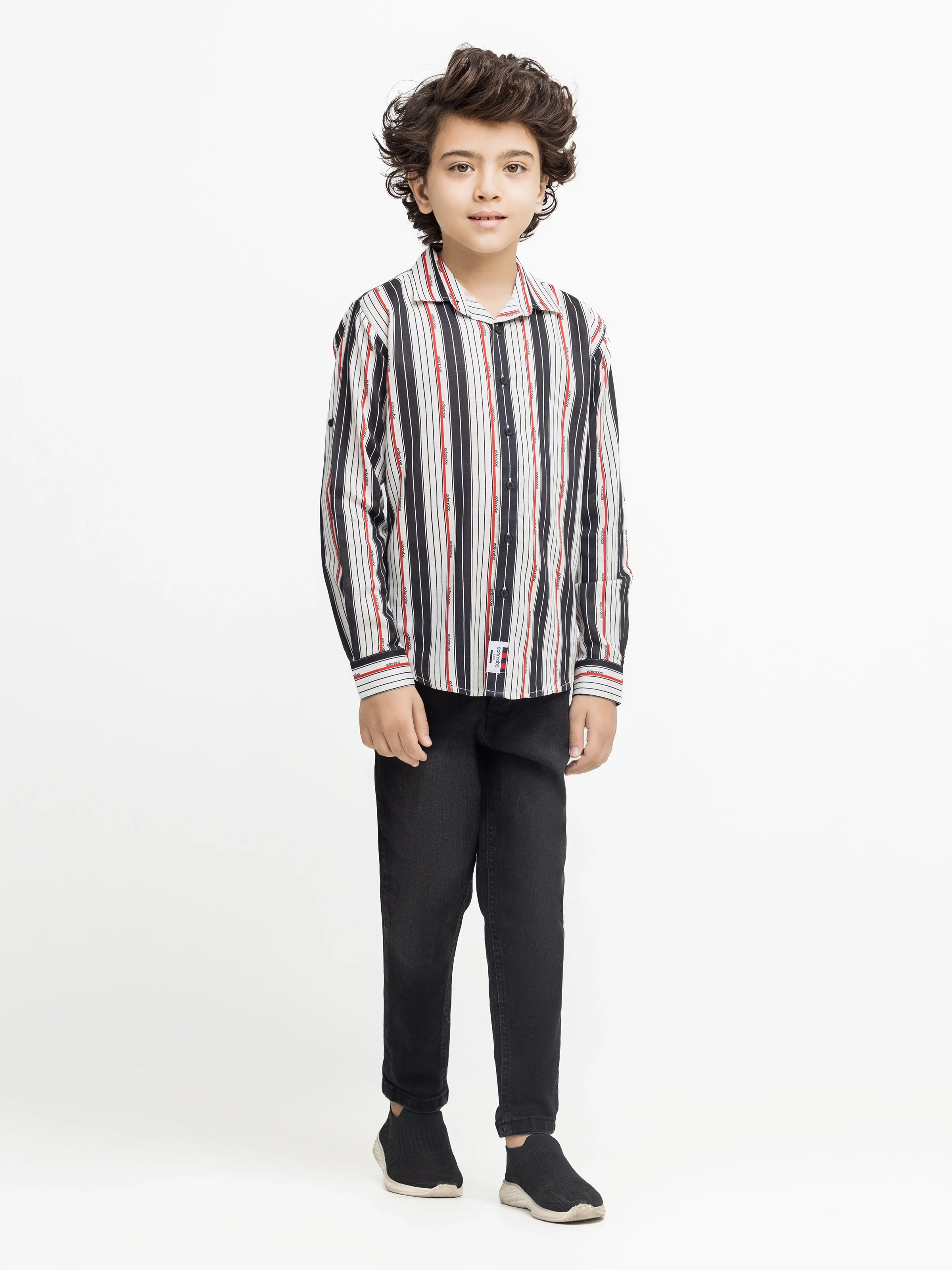 Boy's Black & White Shirt - EBTS5-27613 - Image 4