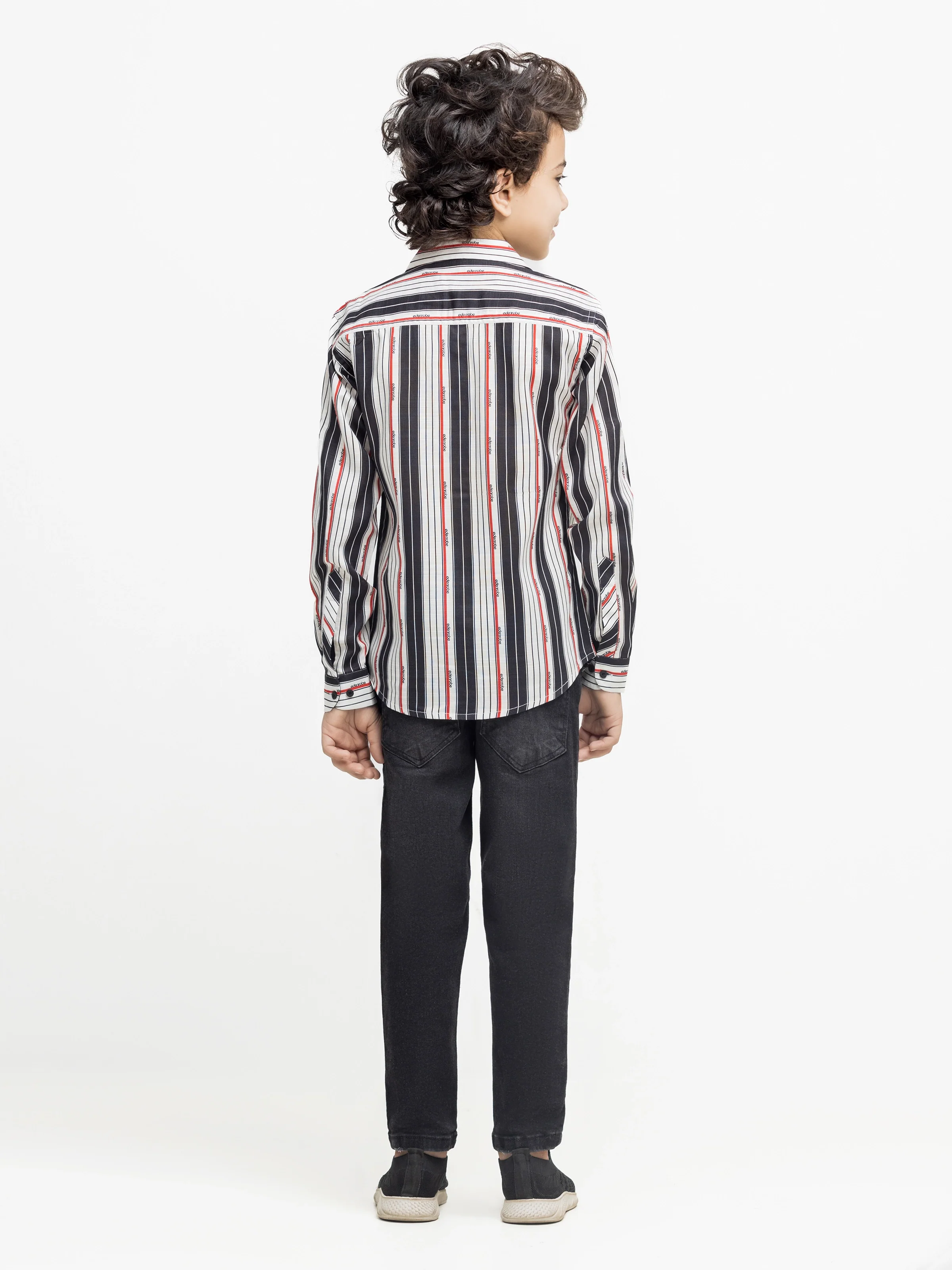 Boy's Black & White Shirt - EBTS5-27613 - Image 5