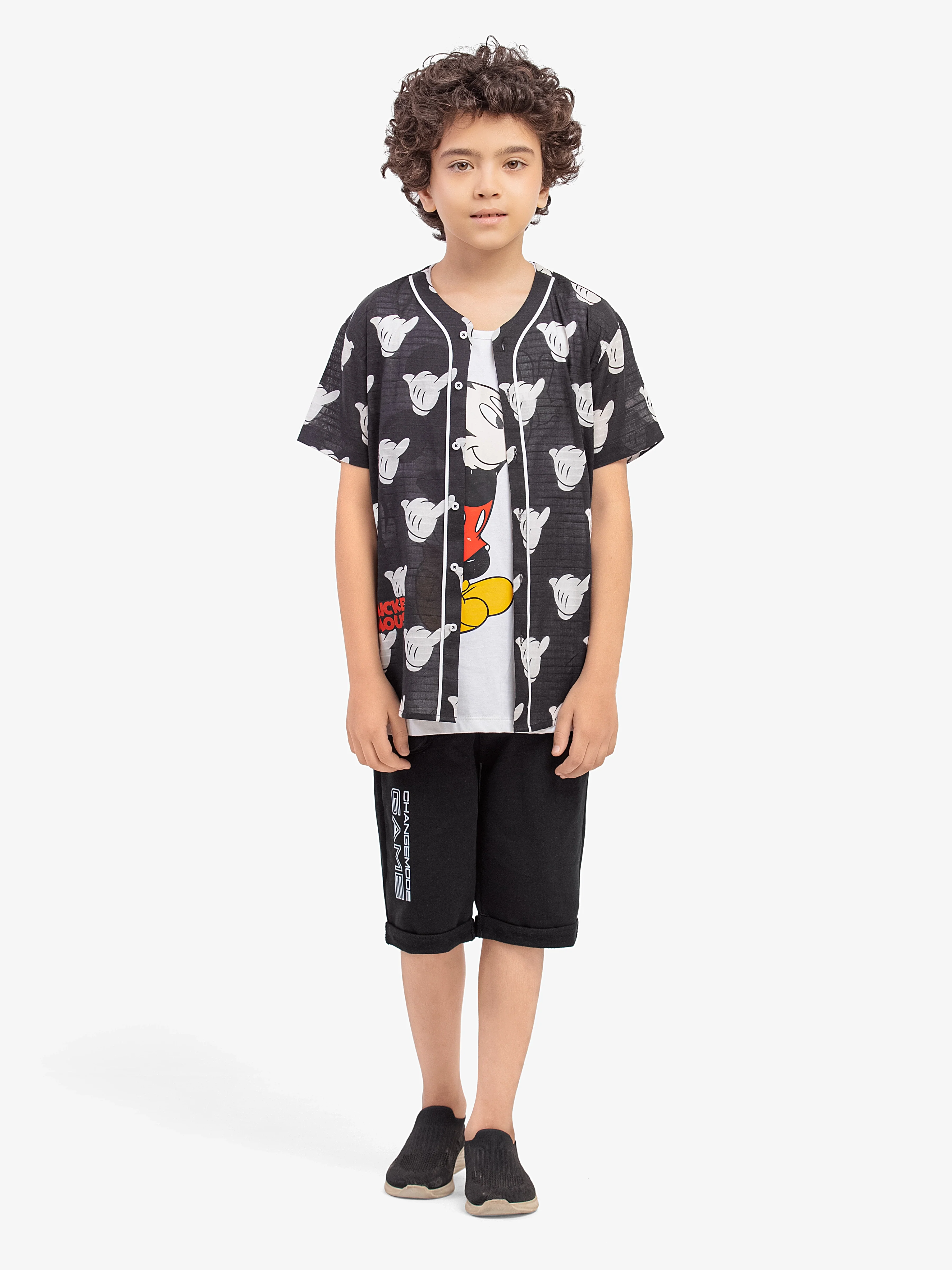 Boy's Black & White Shirt - EBTS5-27636-2P - Image 2