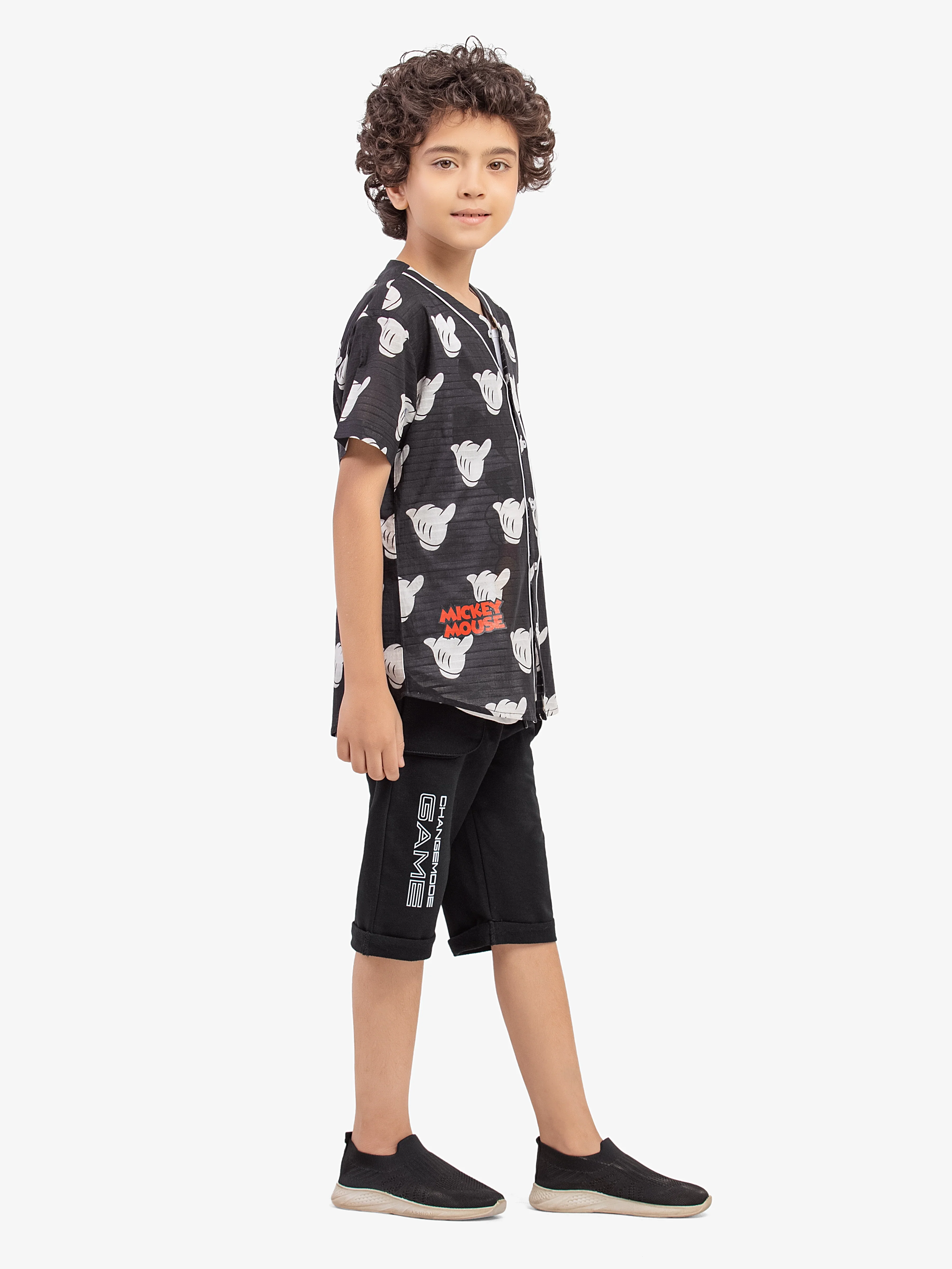 Boy's Black & White Shirt - EBTS5-27636-2P - Image 4