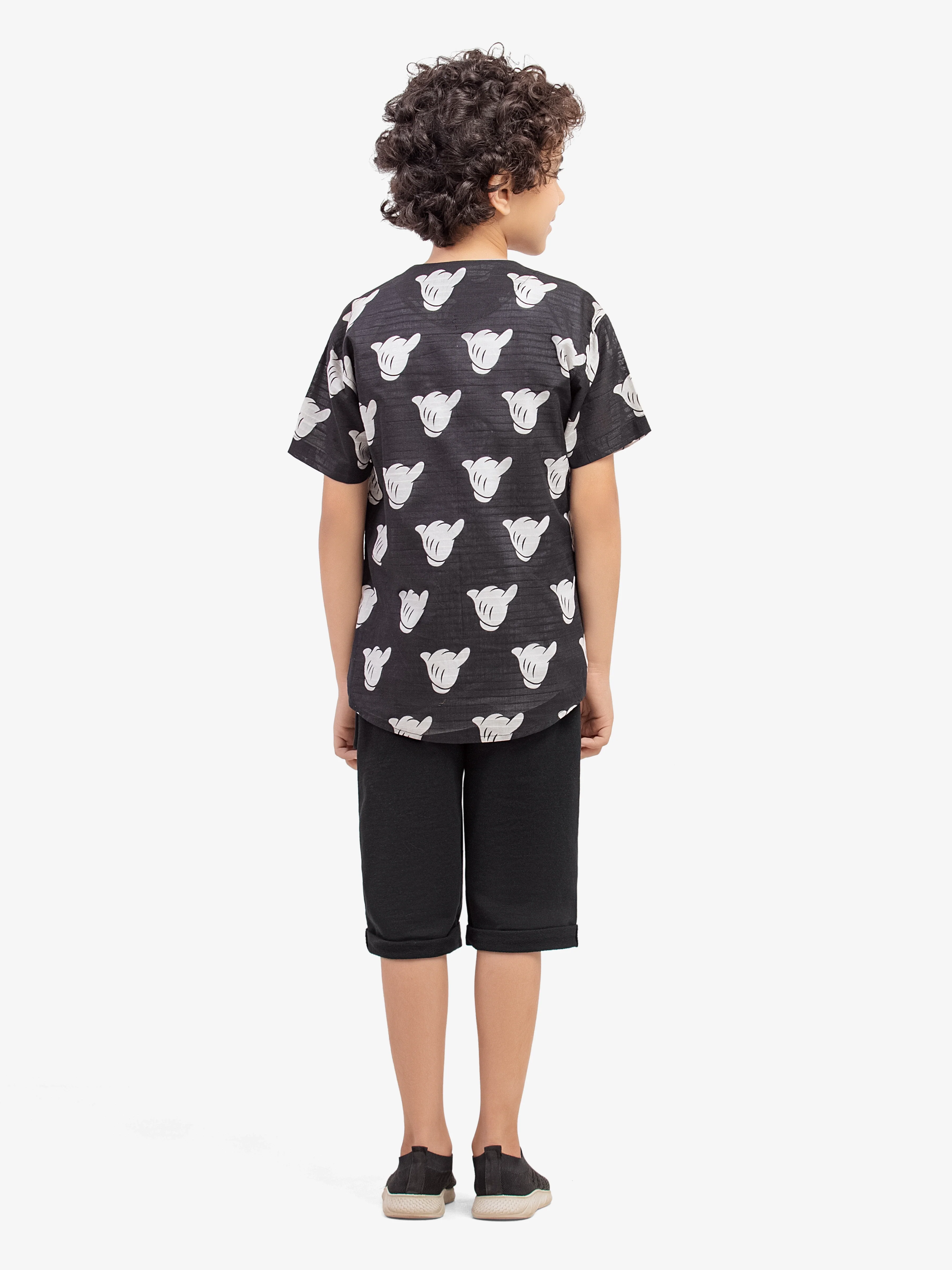 Boy's Black & White Shirt - EBTS5-27636-2P - Image 5