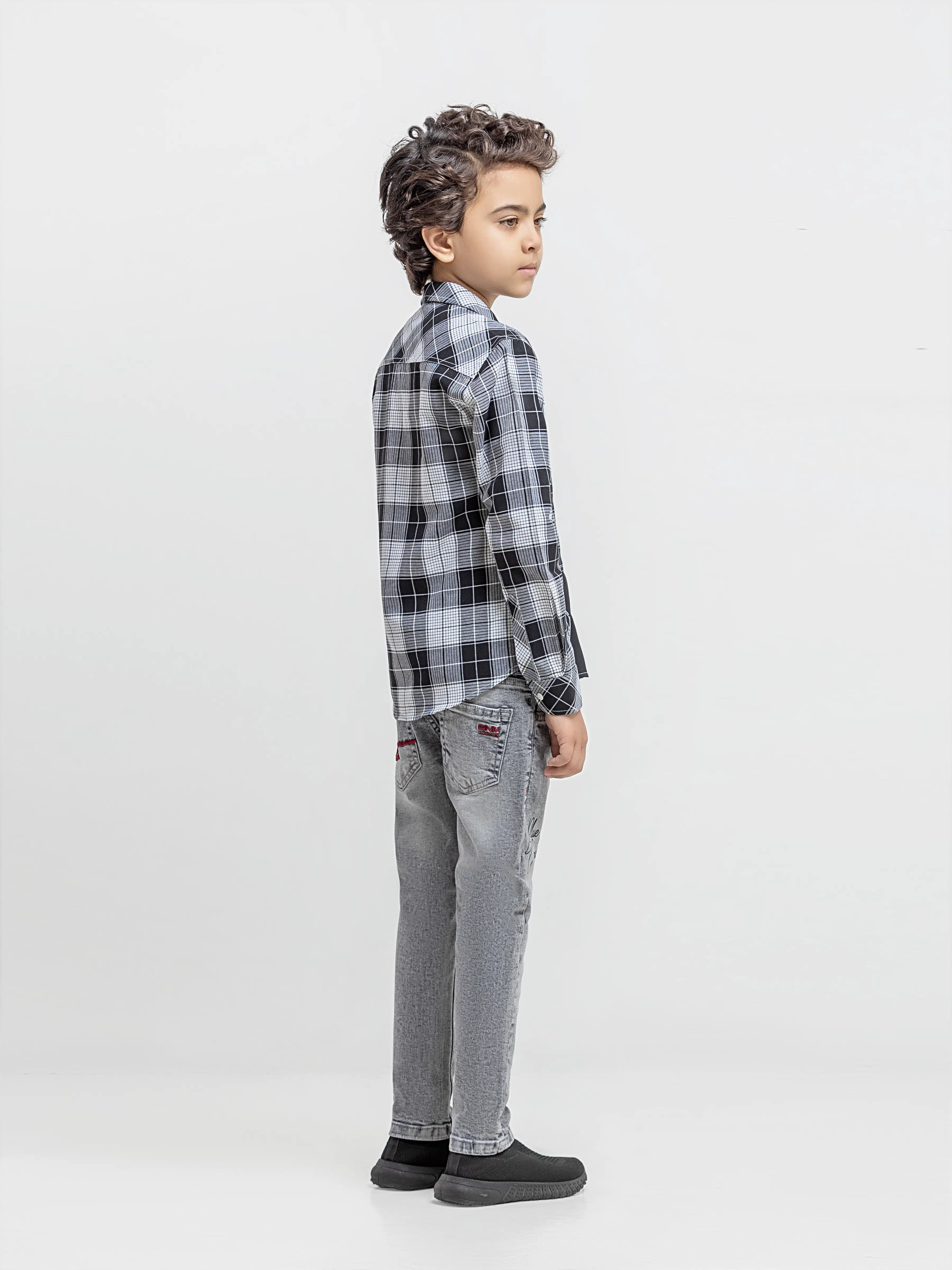 Boy's Black & White Shirt - EBTSF6-27697 - Image 5