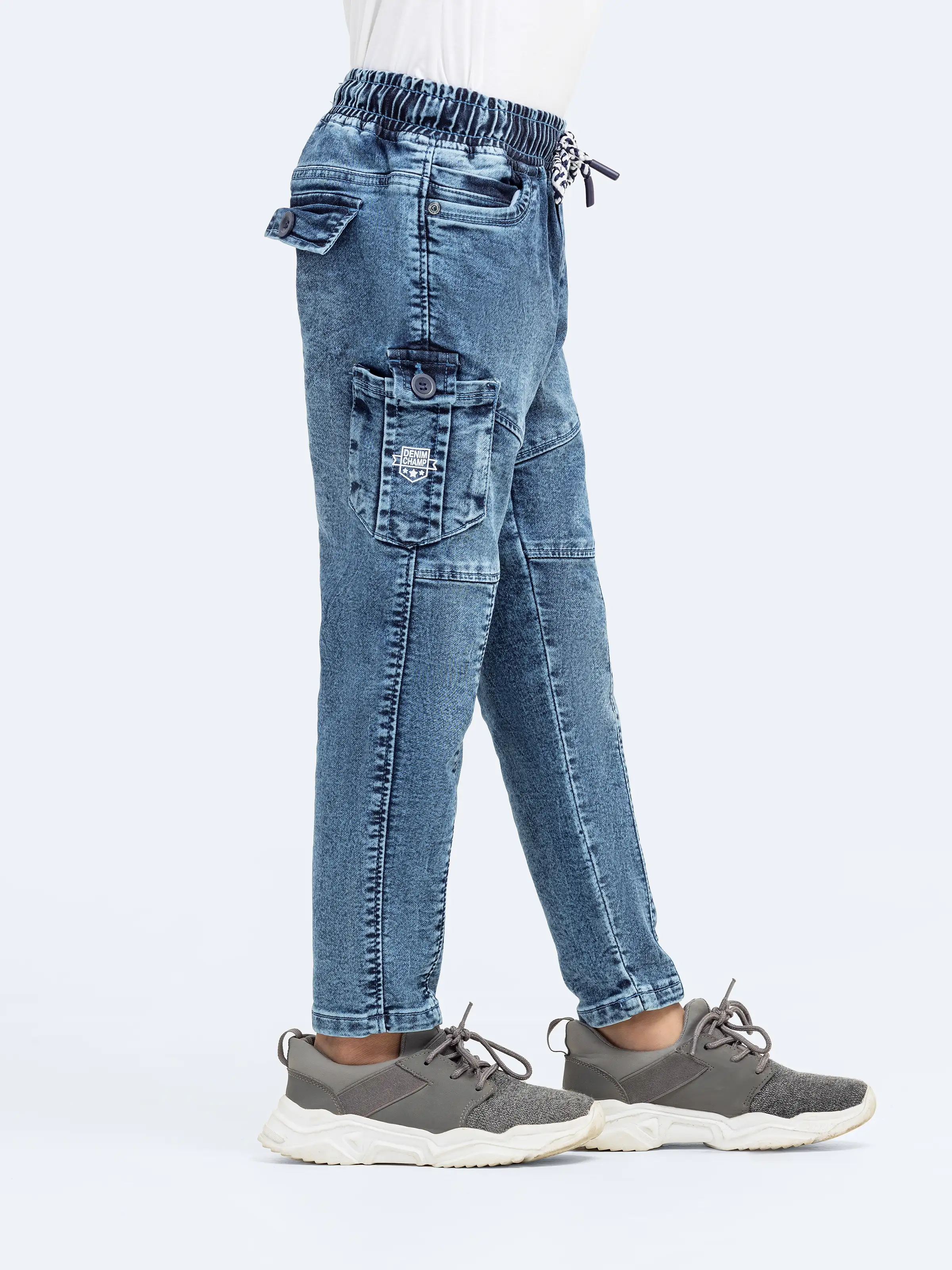 Boy's Blue Denim Pant - EBBDP5-009 - Image 4