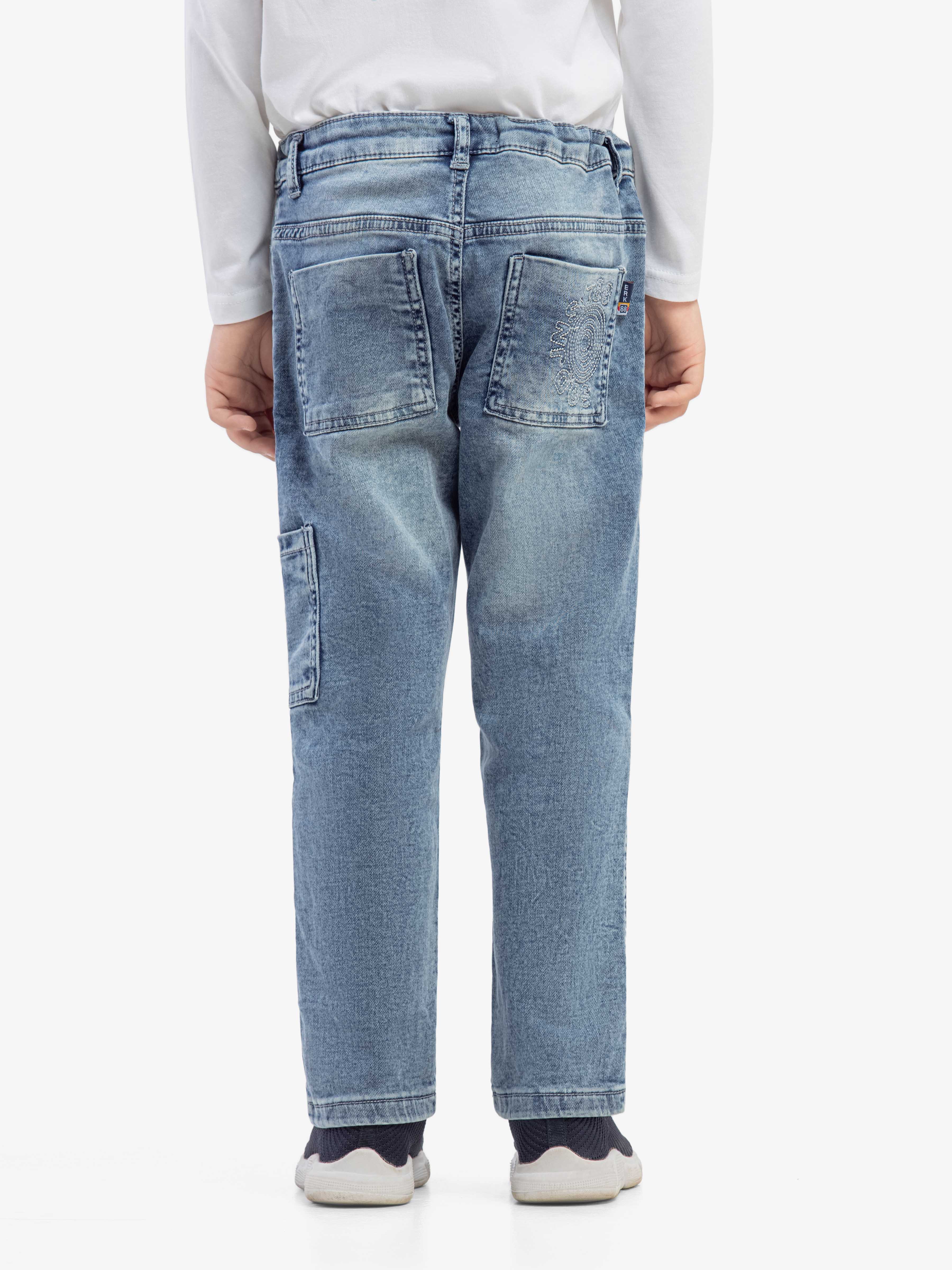 Boy's Blue Denim Pant - EBBDP5-040 - Image 5