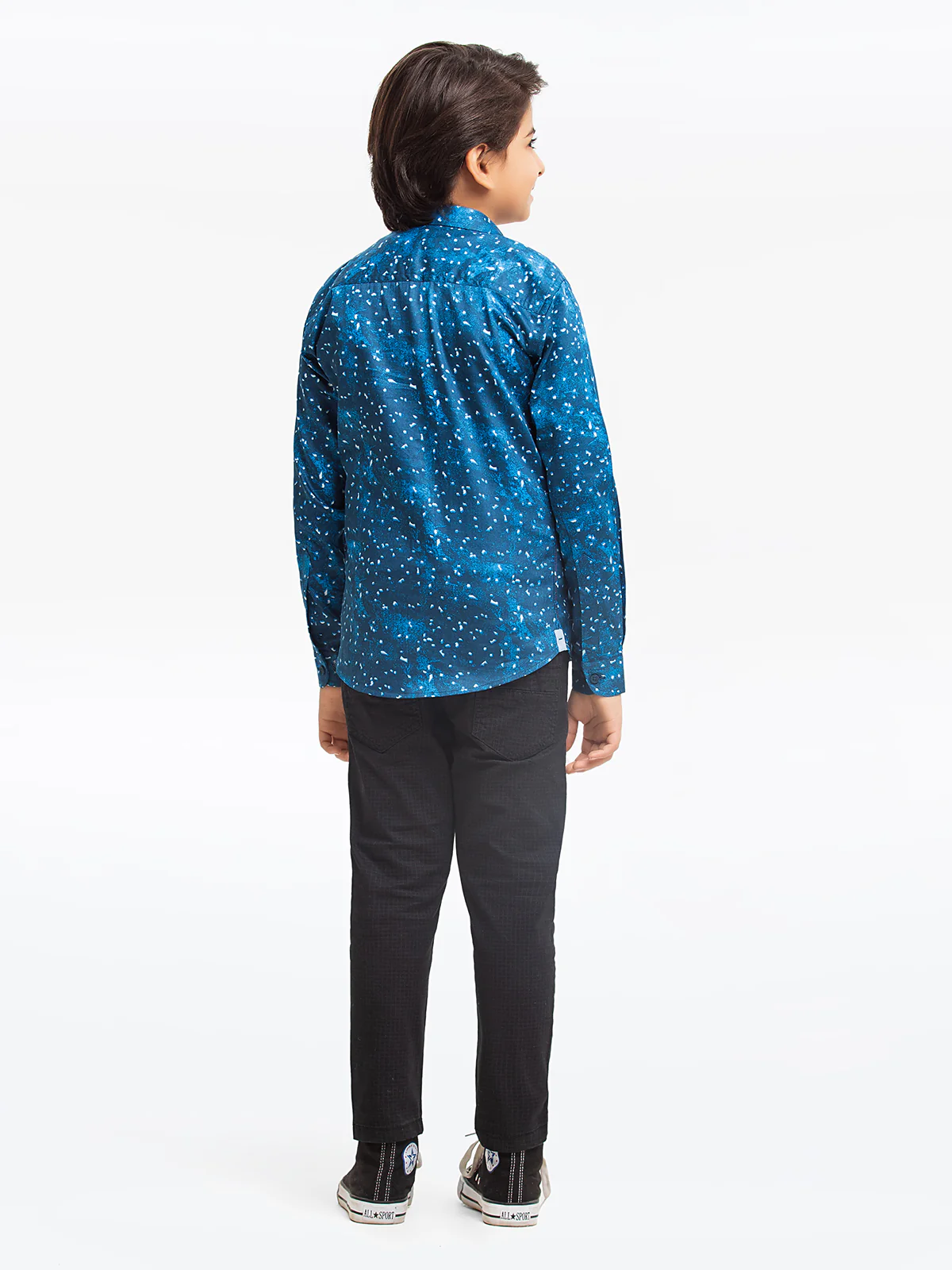 Boy's Blue Full Sleeves Shirt - EBTS23-27526 - Image 5