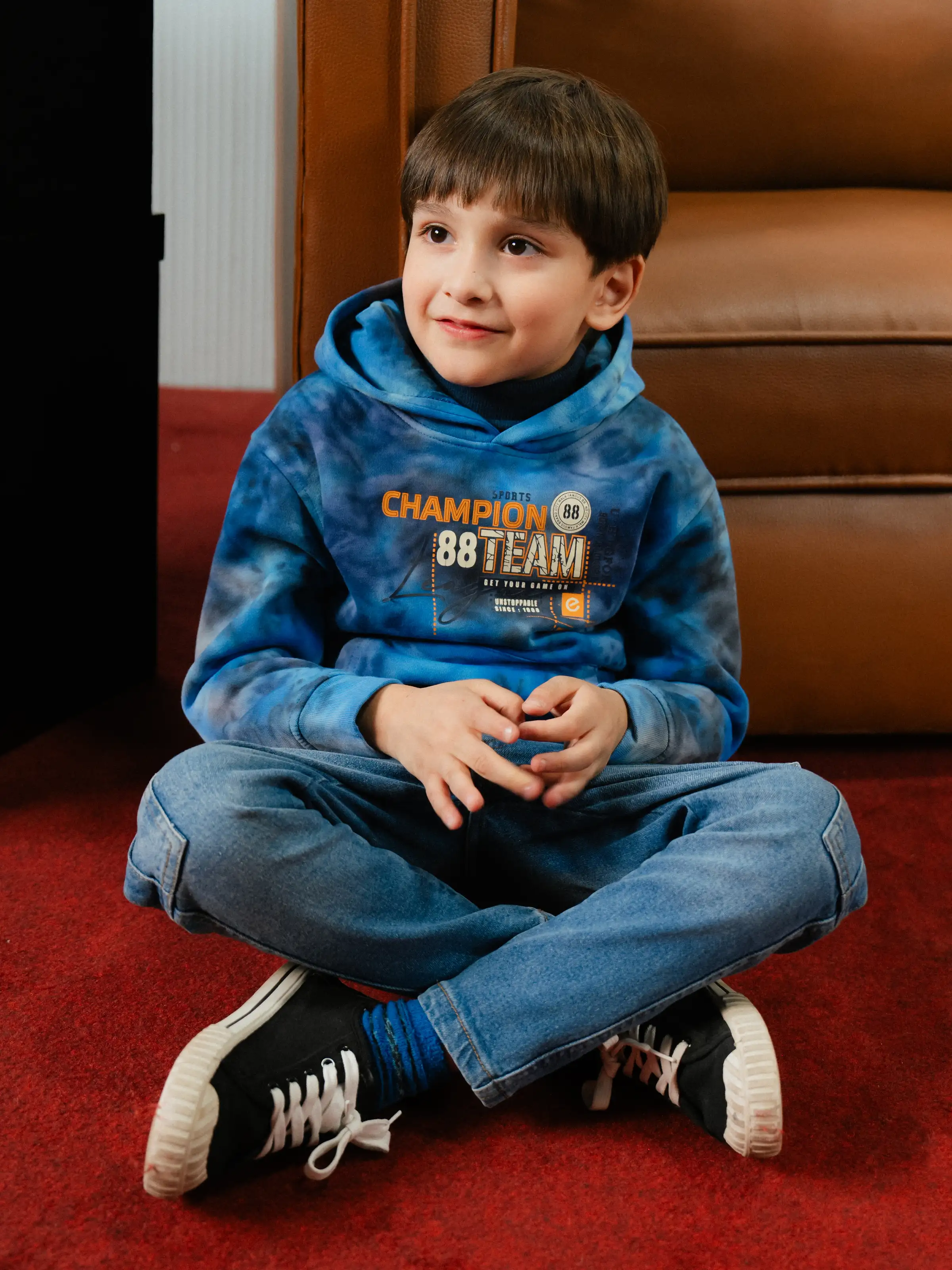 Boy's Blue Hoodie - EBTH24-001 - Image 2