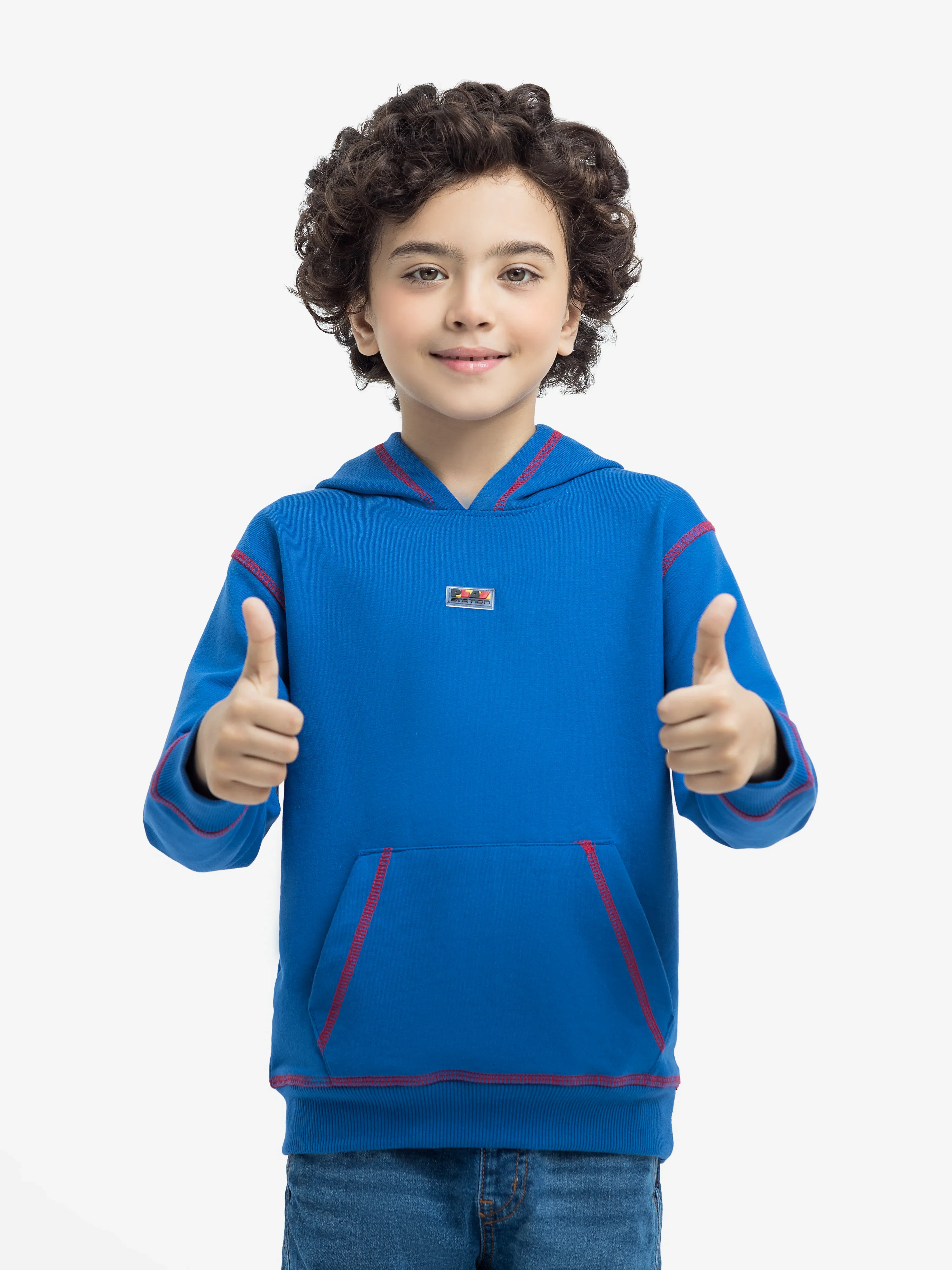 Boy's Blue Hoodie - EBTH24-016 - Image 2