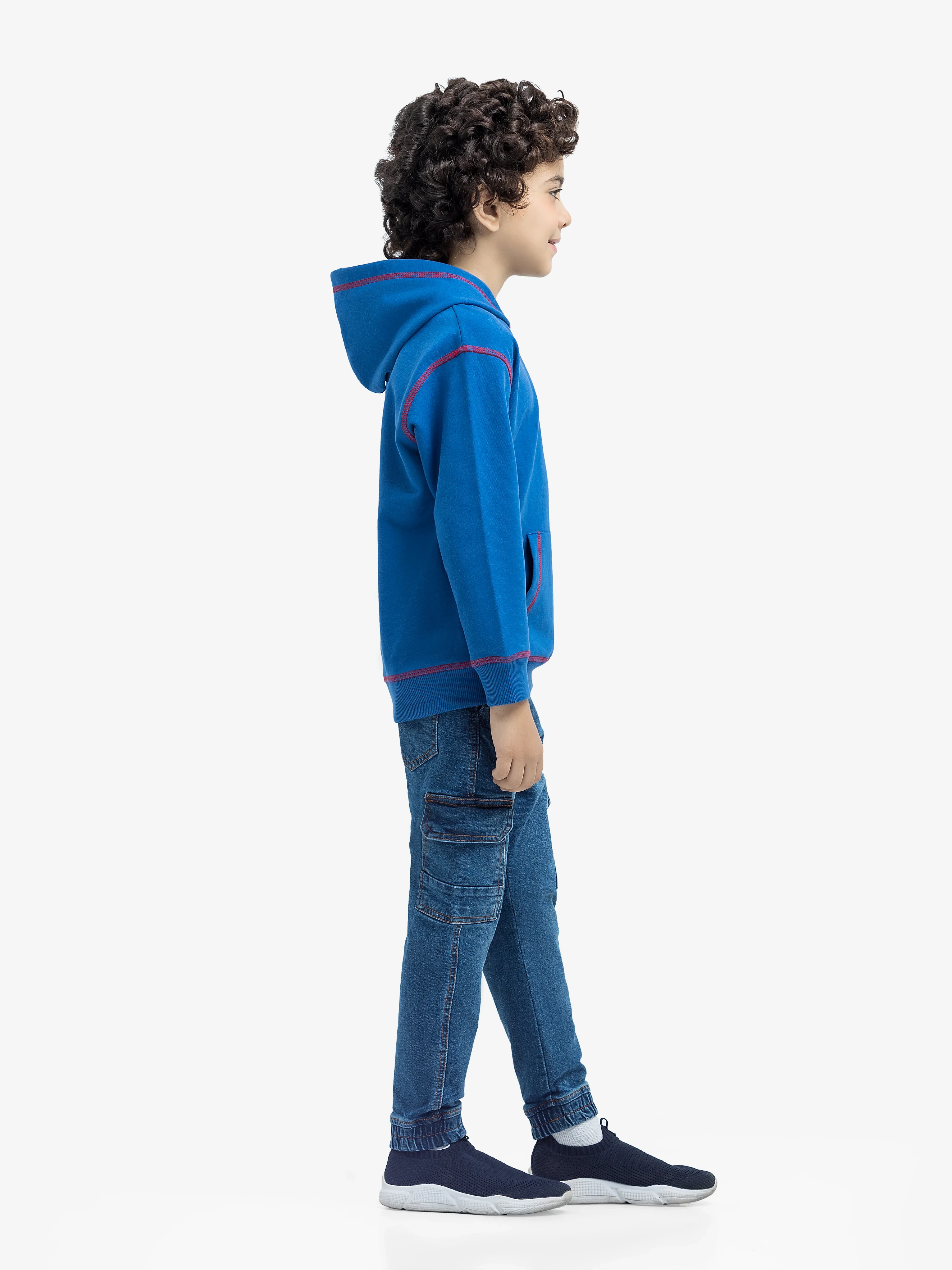 Boy's Blue Hoodie - EBTH24-016 - Image 4