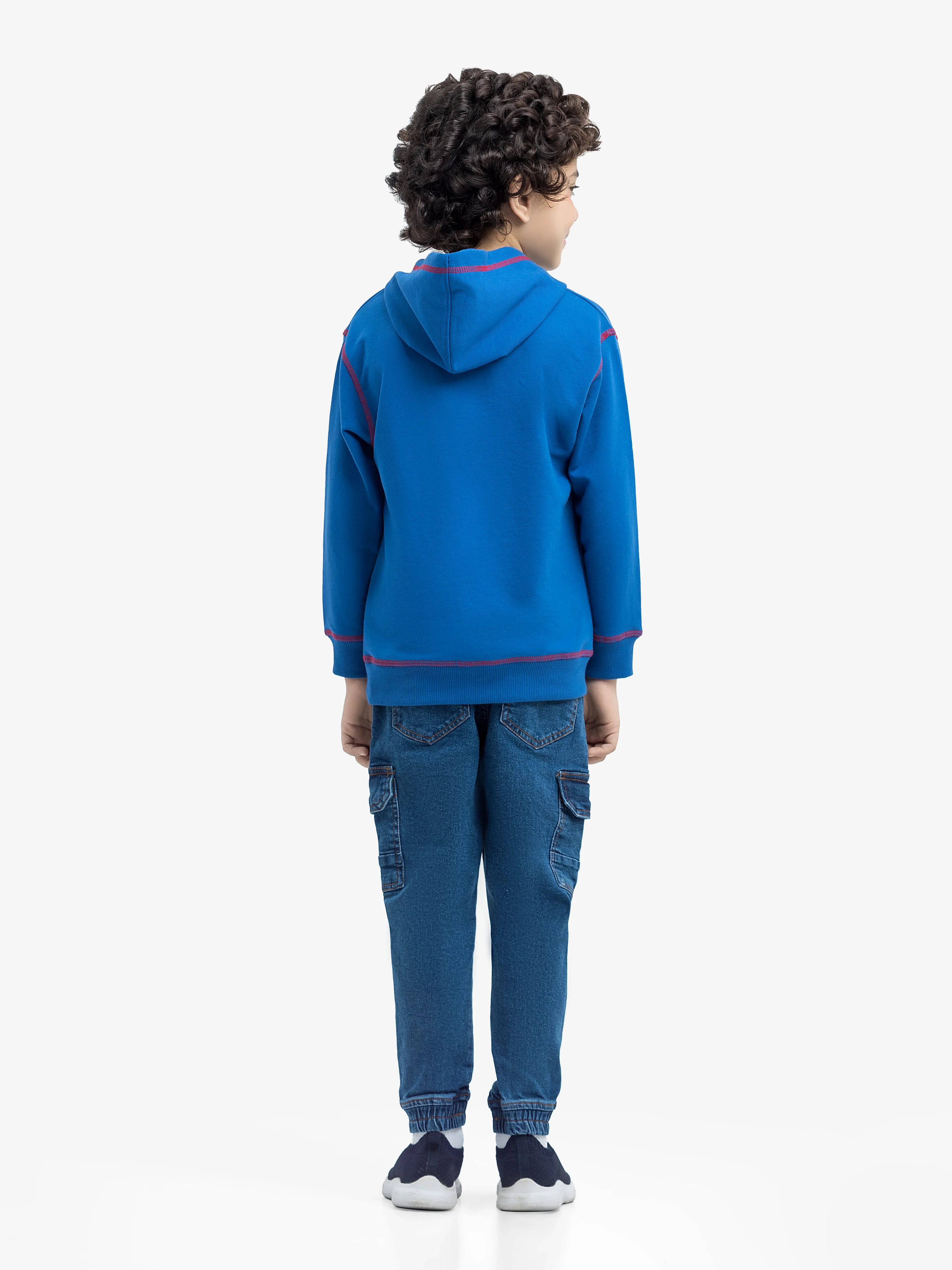 Boy's Blue Hoodie - EBTH24-016 - Image 5
