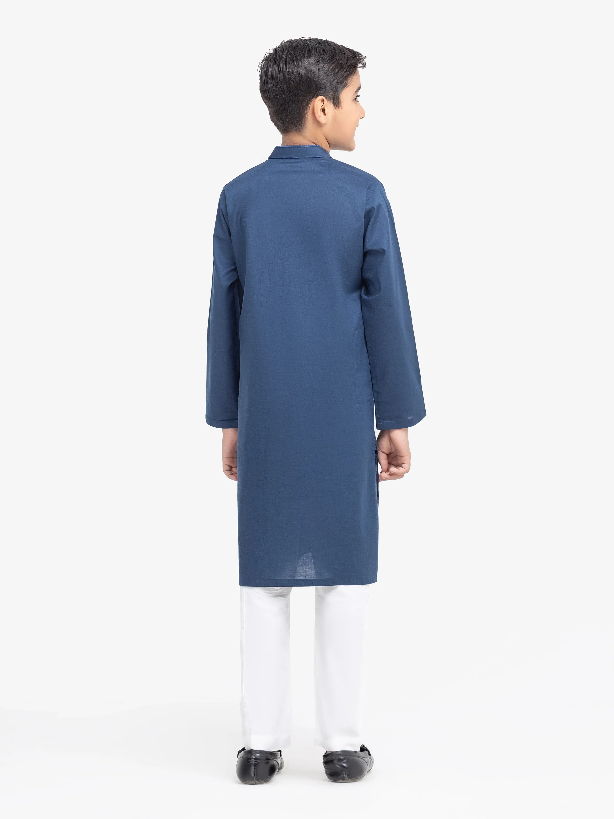 Boy's Blue Kurta - EBTK25-4001 - Image 5
