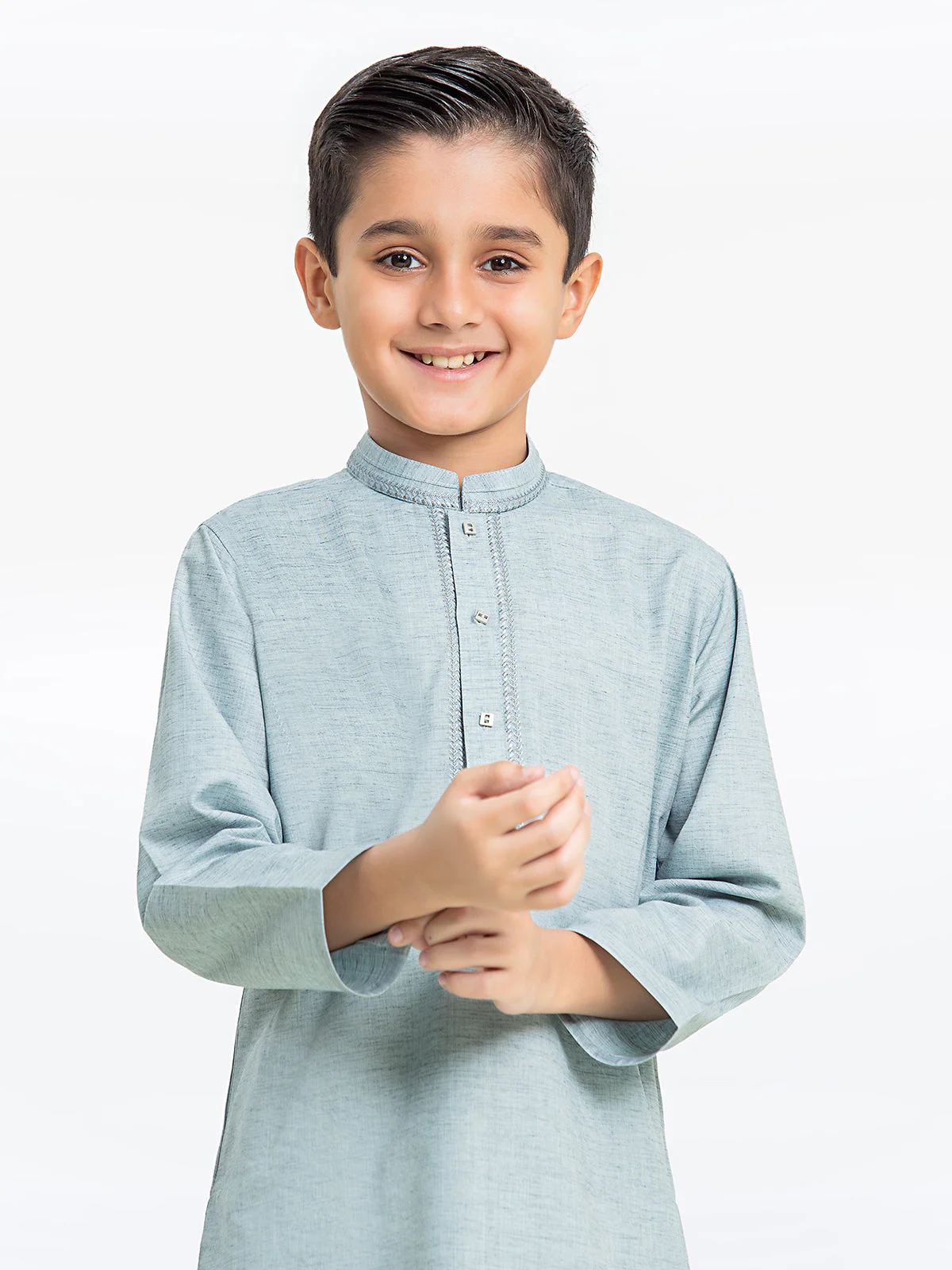 Boy's Blue Kurta Pajama - EBTKP24-001 - Image 2