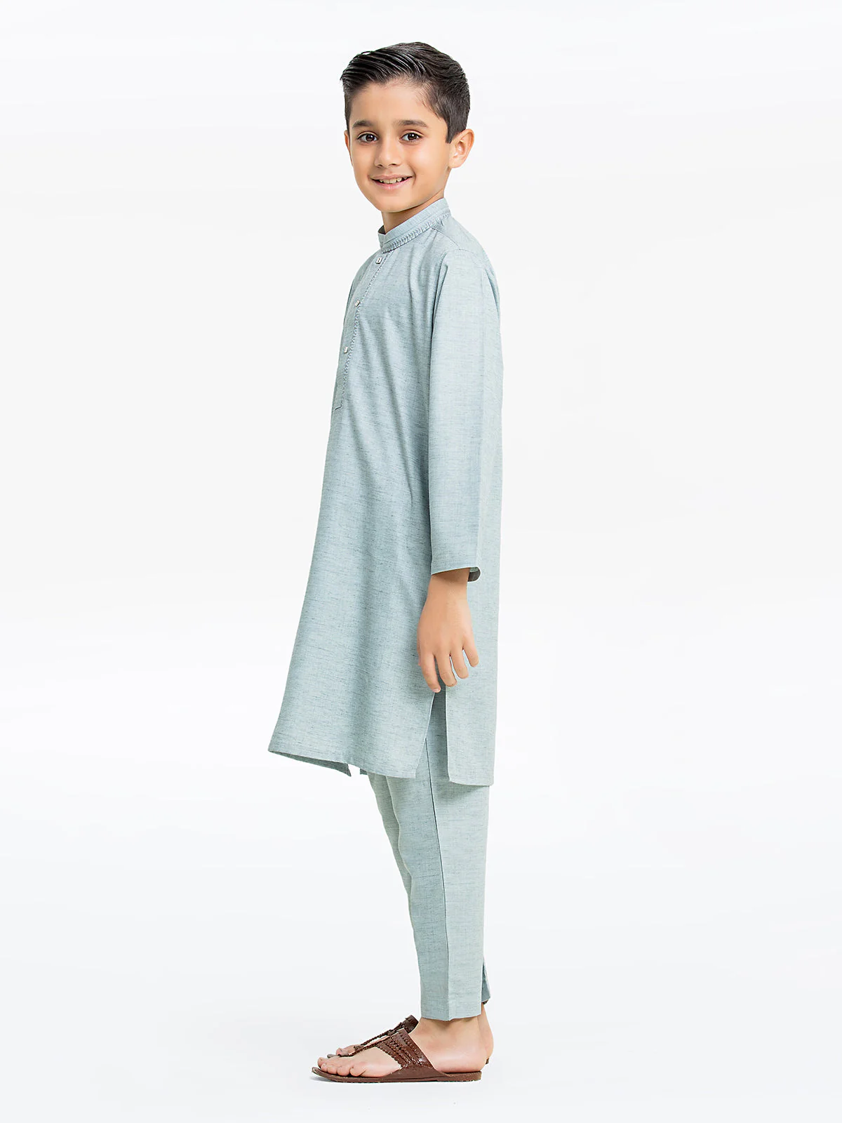Boy's Blue Kurta Pajama - EBTKP24-001 - Image 4