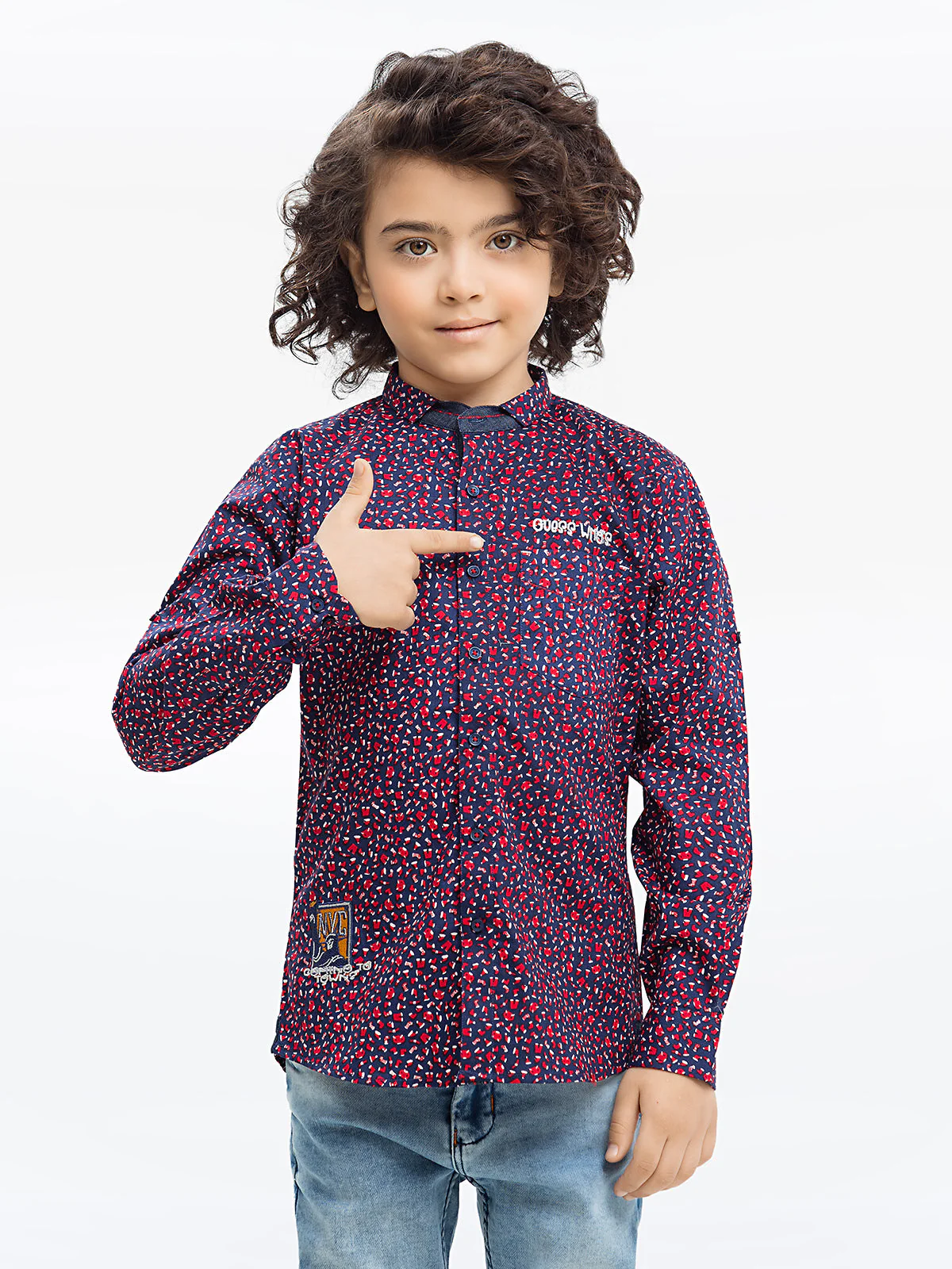 Boy's Blue Multi Shirt - EBTS23-27521 - Image 2