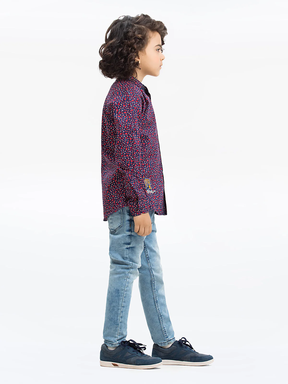 Boy's Blue Multi Shirt - EBTS23-27521 - Image 3