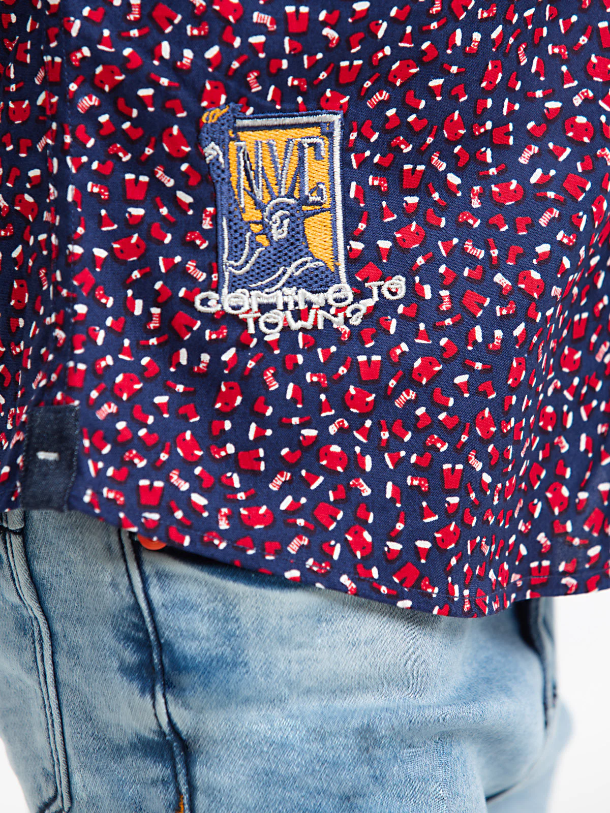Boy's Blue Multi Shirt - EBTS23-27521 - Image 4