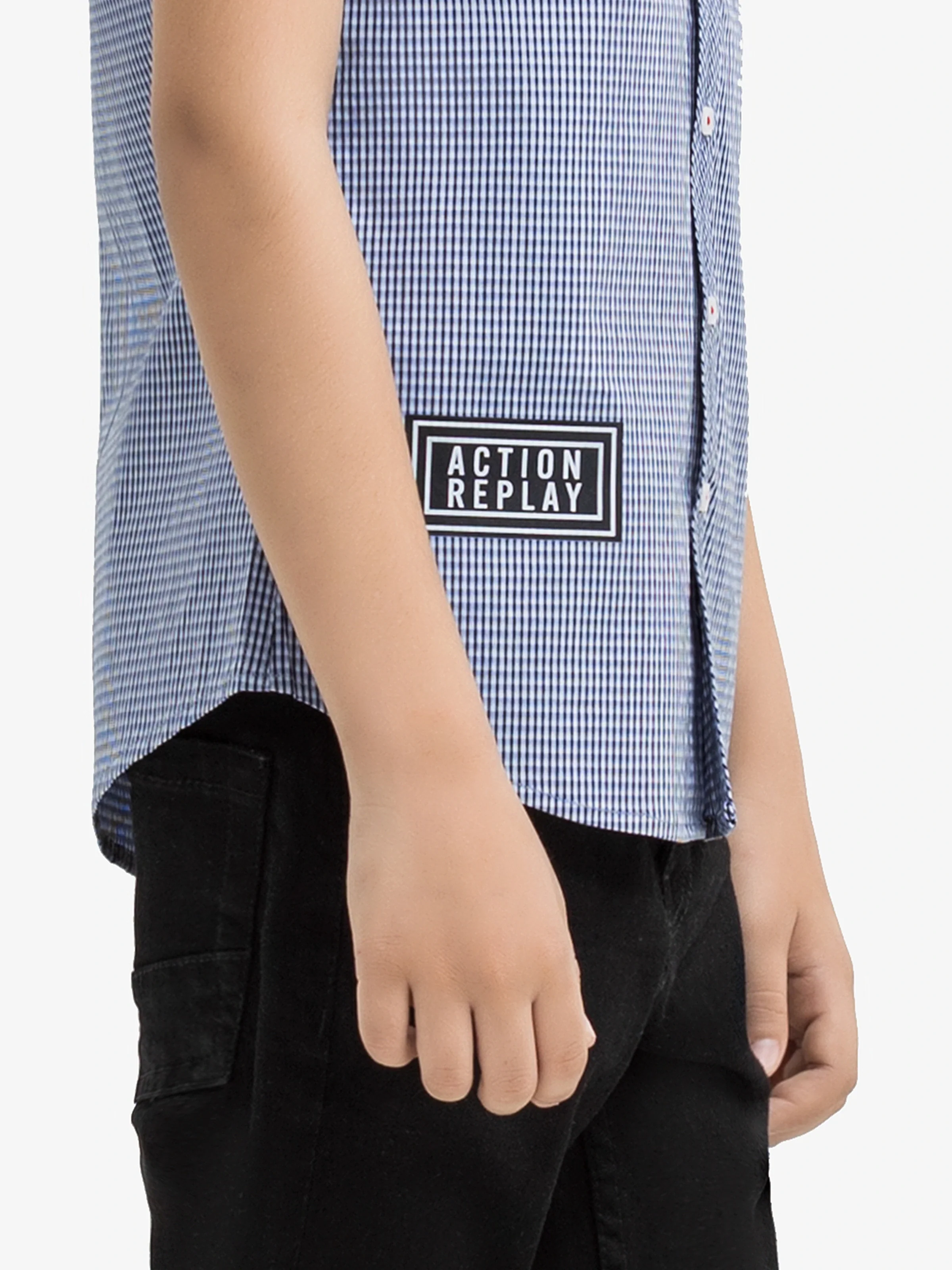 Boy's Blue & Navy Shirt - EBTS5-27588 - Image 4