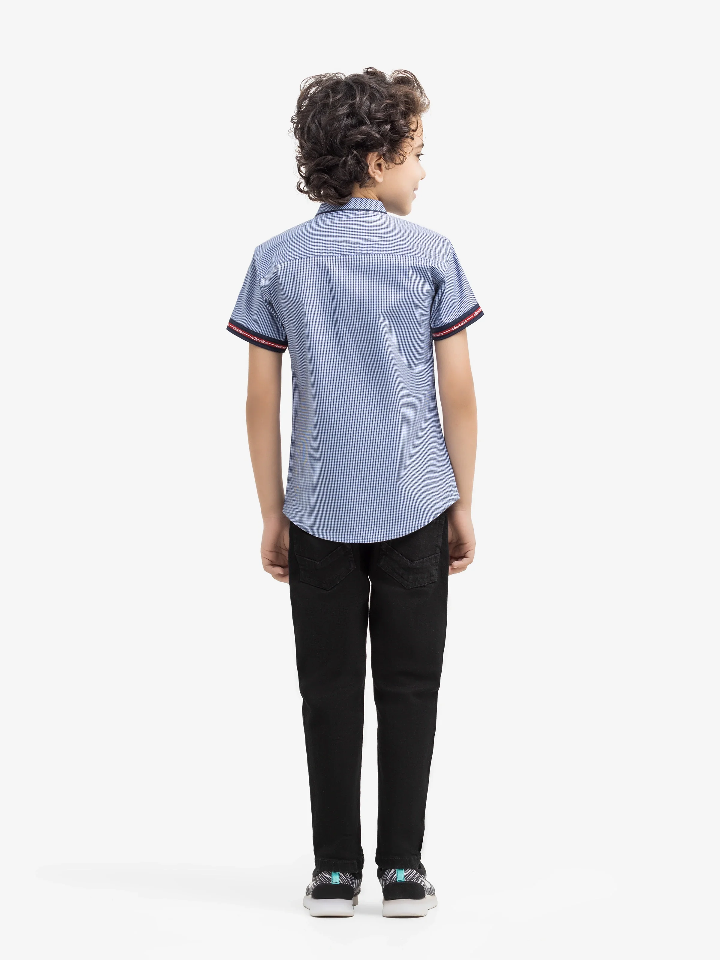 Boy's Blue & Navy Shirt - EBTS5-27588 - Image 5