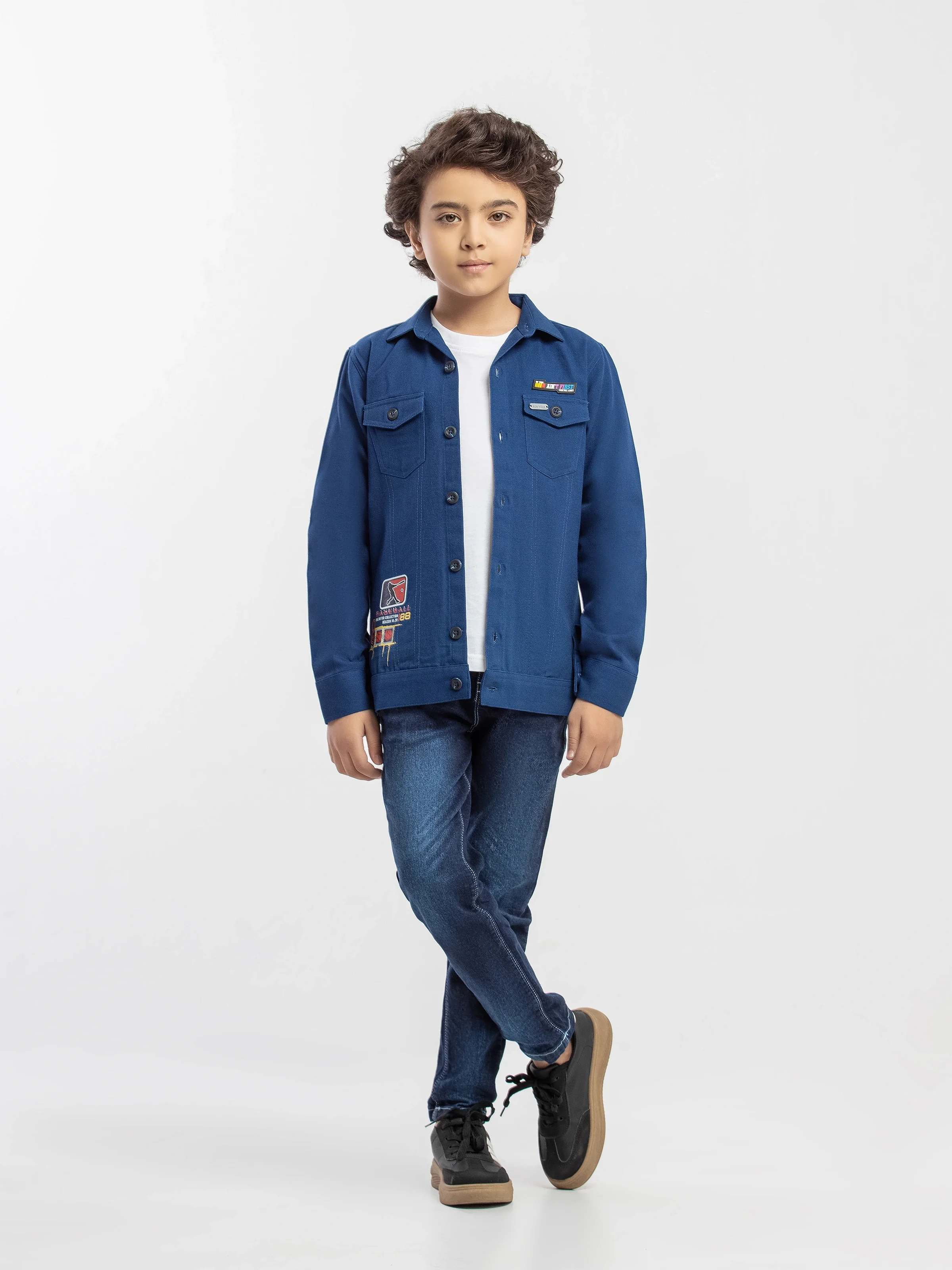 Boy's Blue Shacket - EBTJS5-002 - Image 2