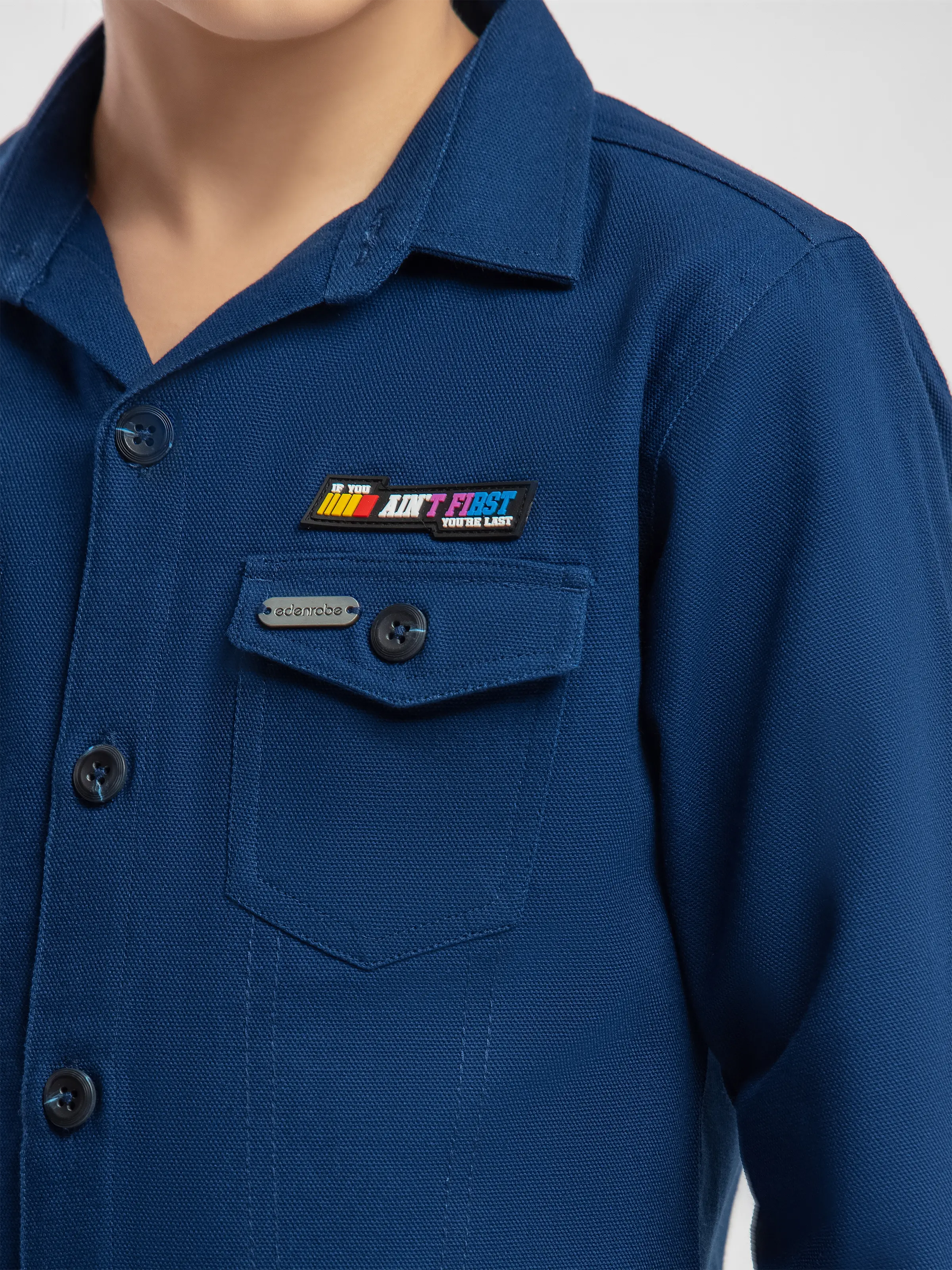 Boy's Blue Shacket - EBTJS5-002 - Image 3
