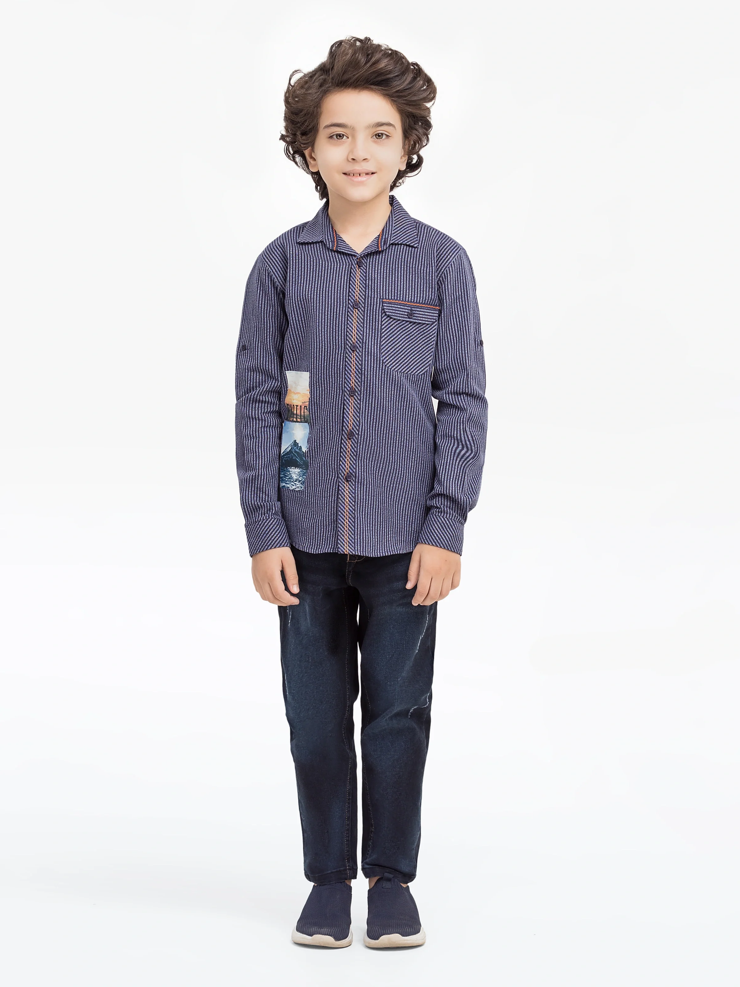 Boy's Blue Shirt - EBTS5-27590 - Image 2