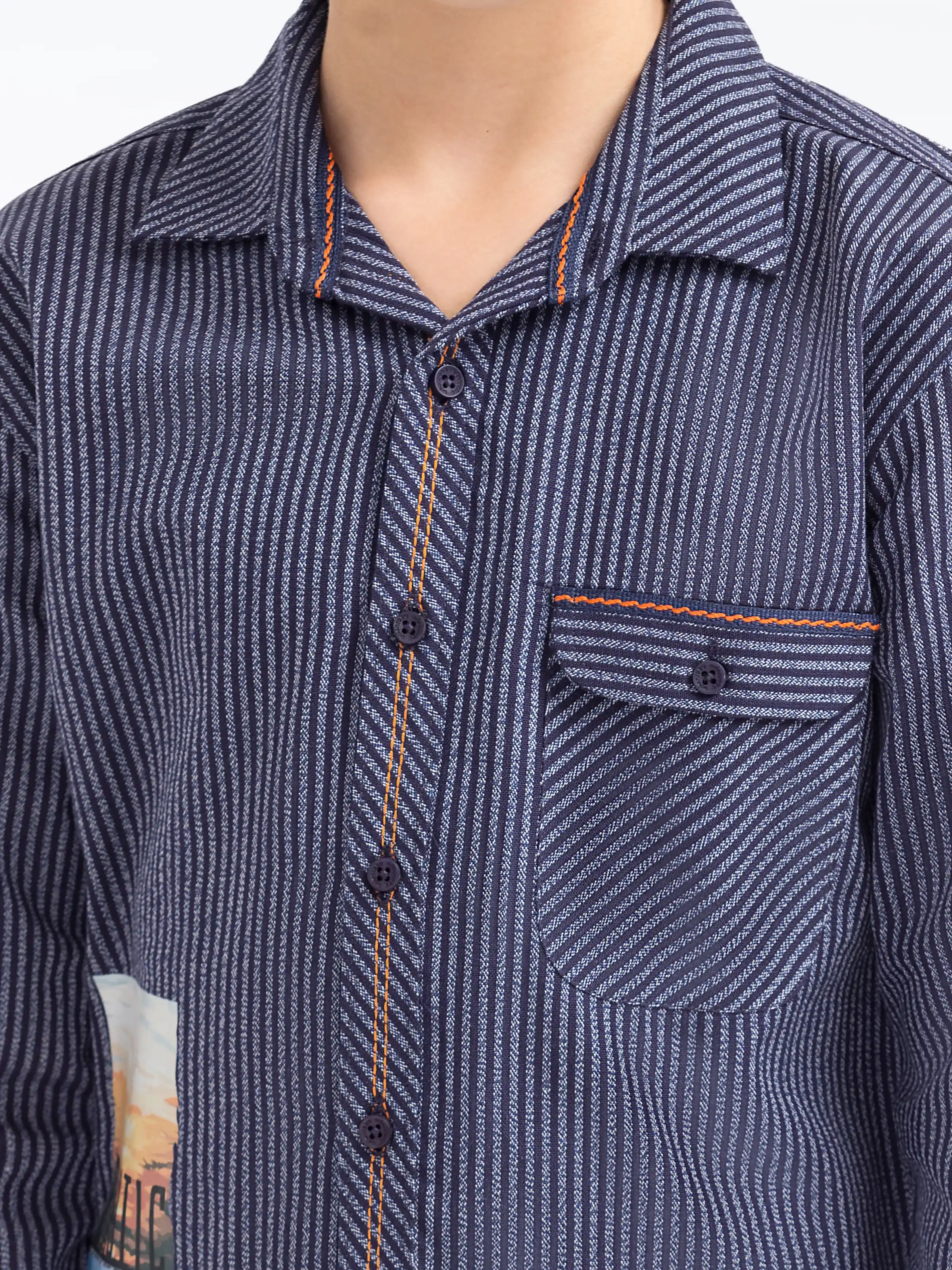 Boy's Blue Shirt - EBTS5-27590 - Image 3