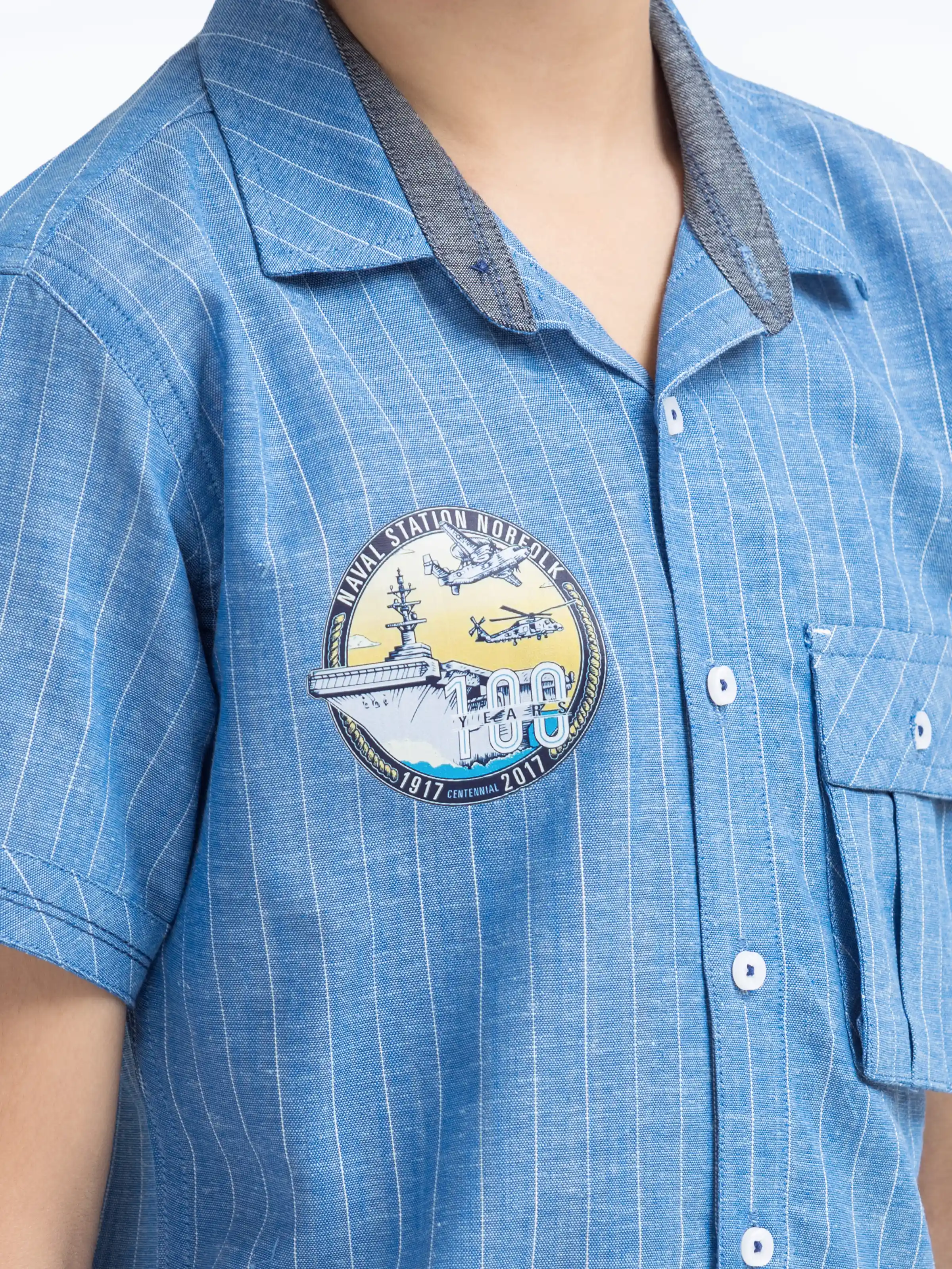 Boy's Blue Shirt - EBTS5-27592 - Image 3
