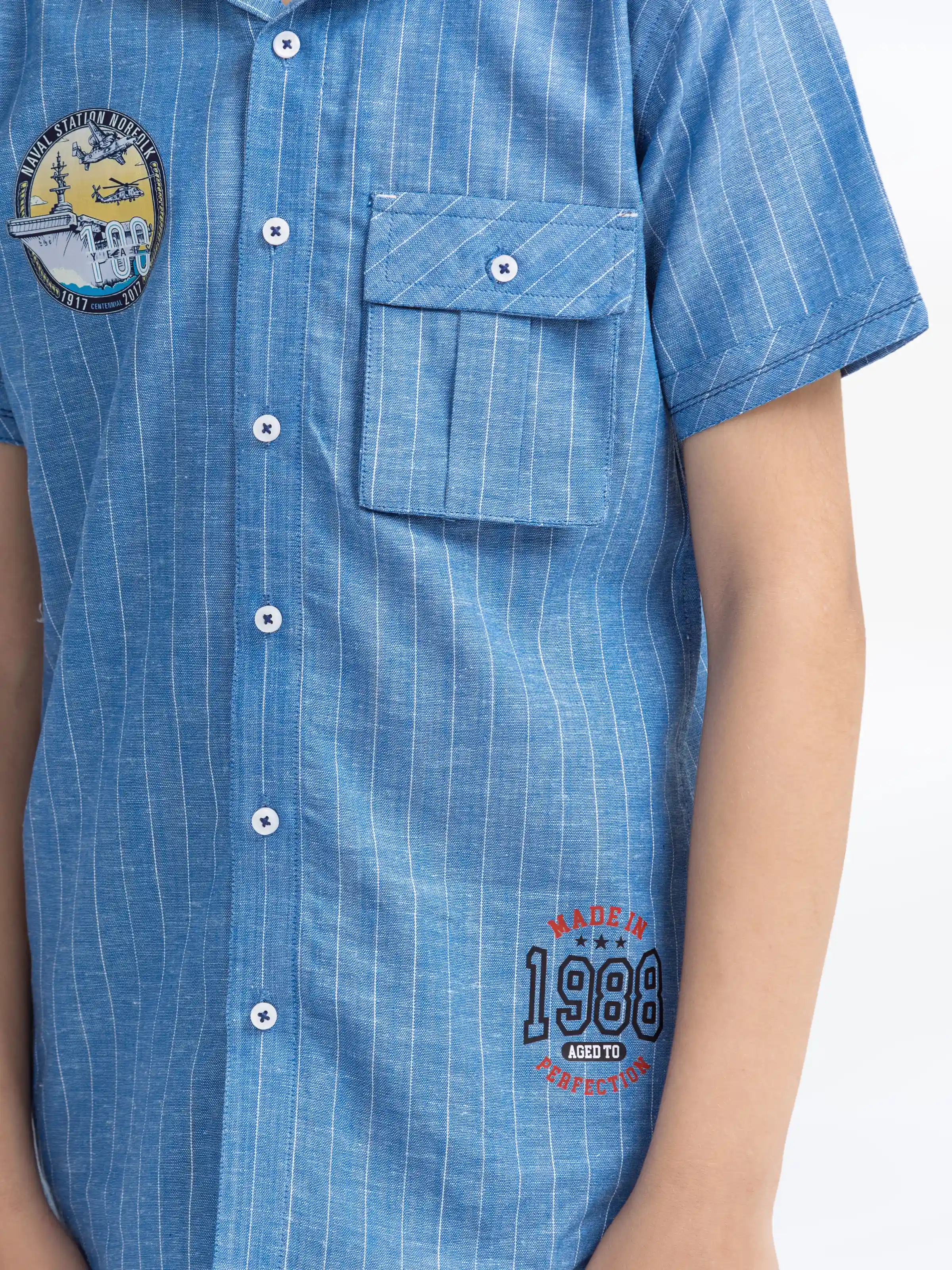 Boy's Blue Shirt - EBTS5-27592 - Image 4