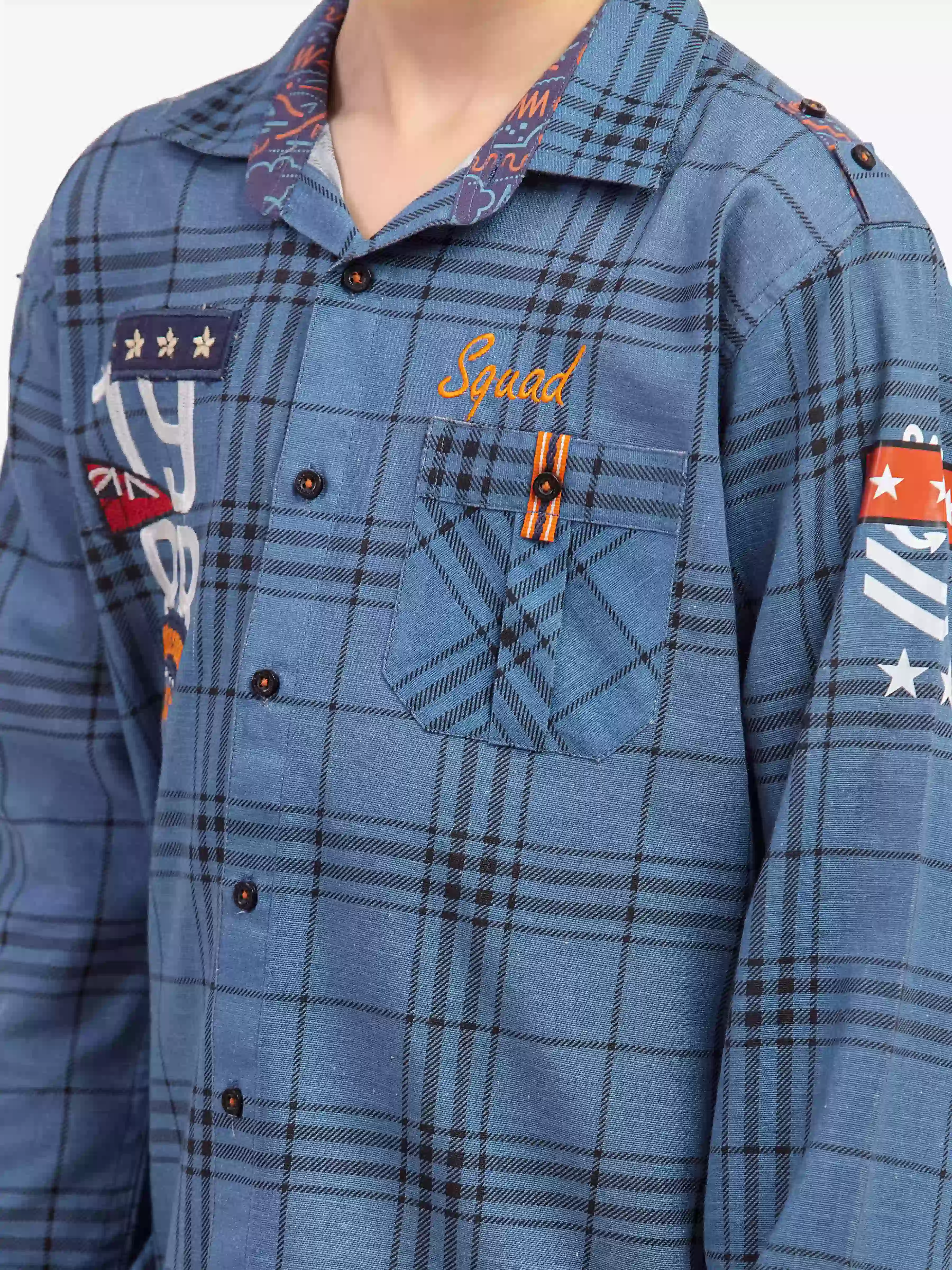 Boy's Blue Shirt - EBTS5-27610 - Image 3
