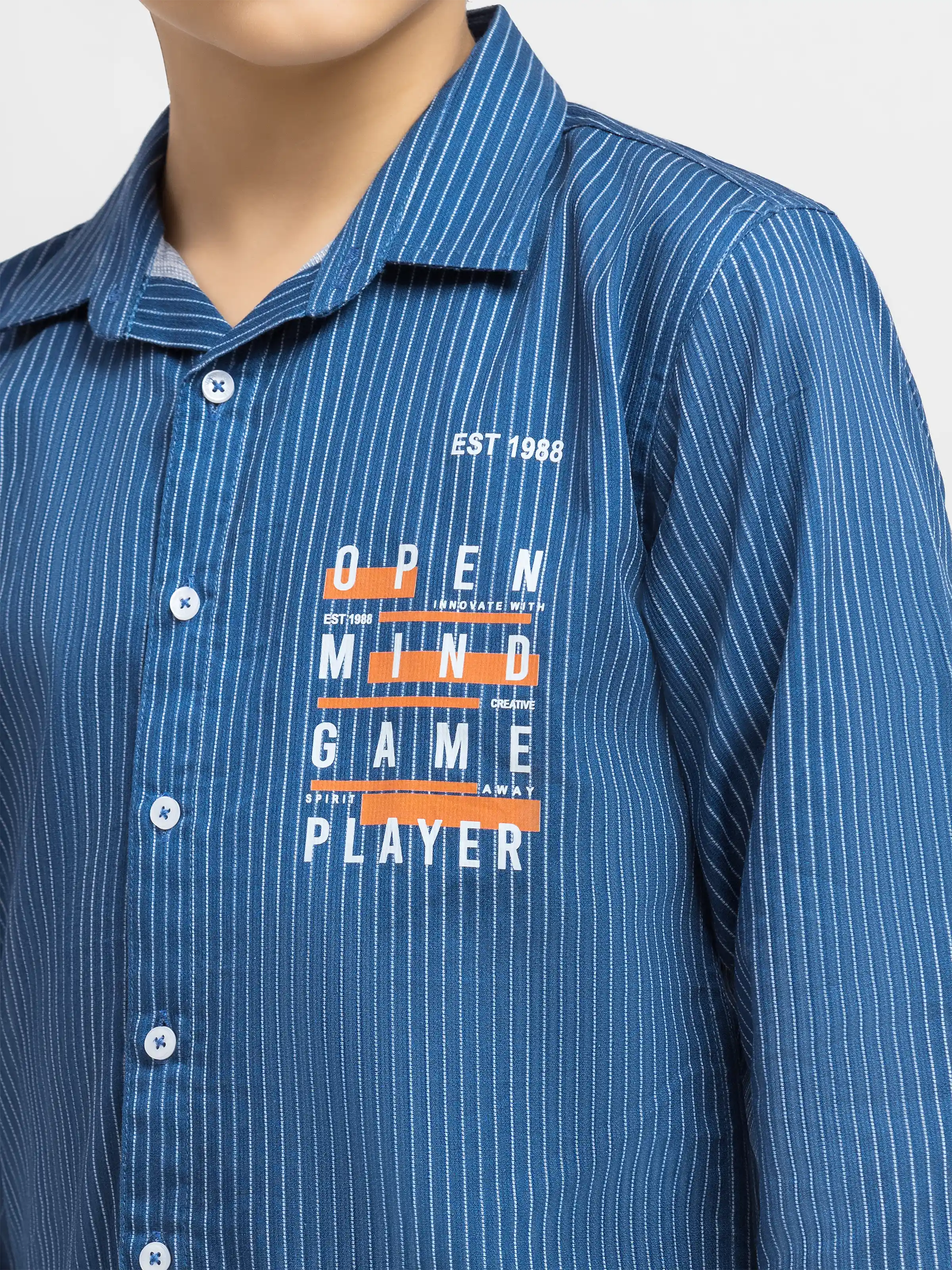 Boy's Blue Shirt - EBTSF5-27673 - Image 3