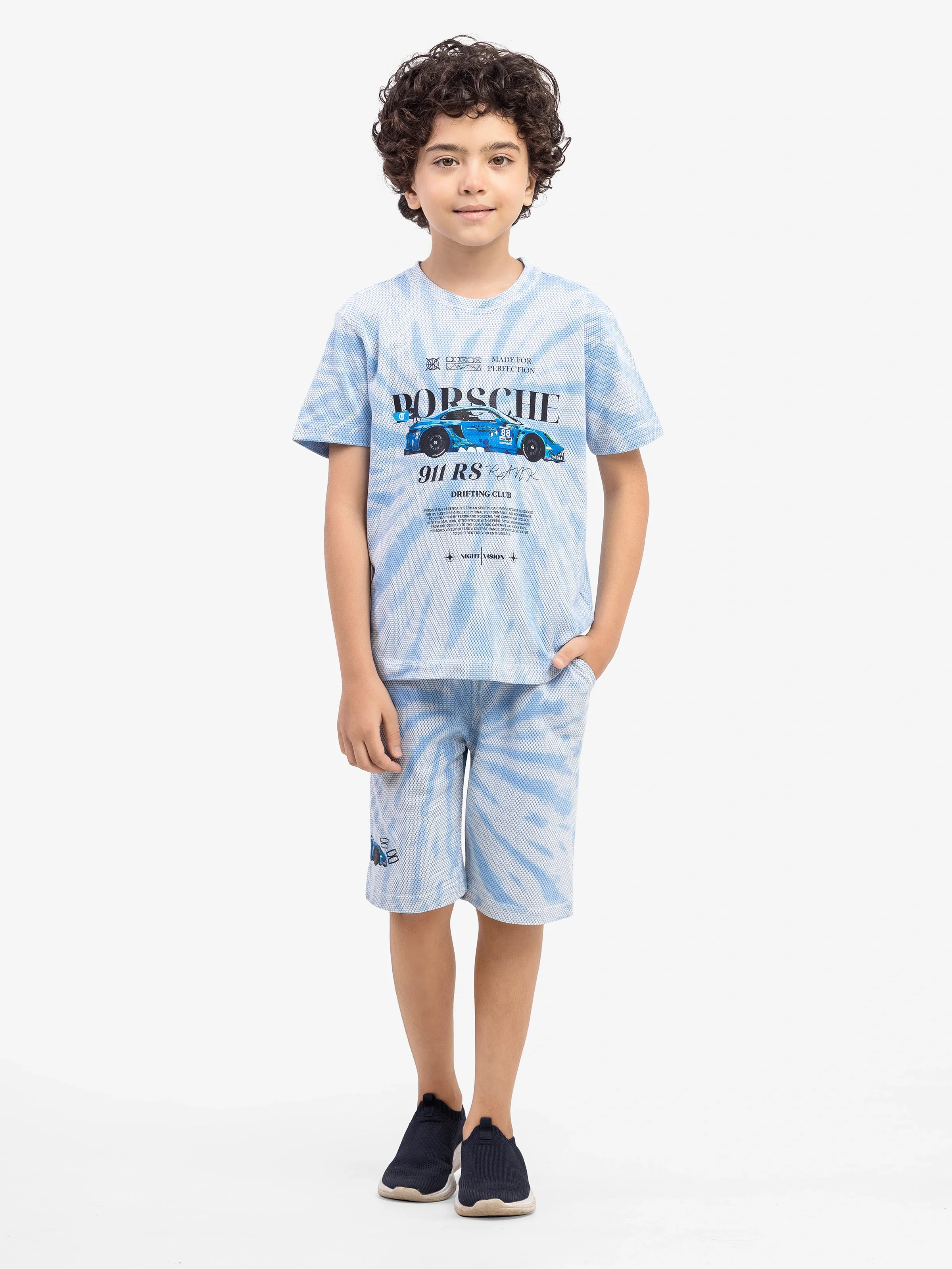 Boy's Blue & White Co-Ord Set - EBTCS5-026