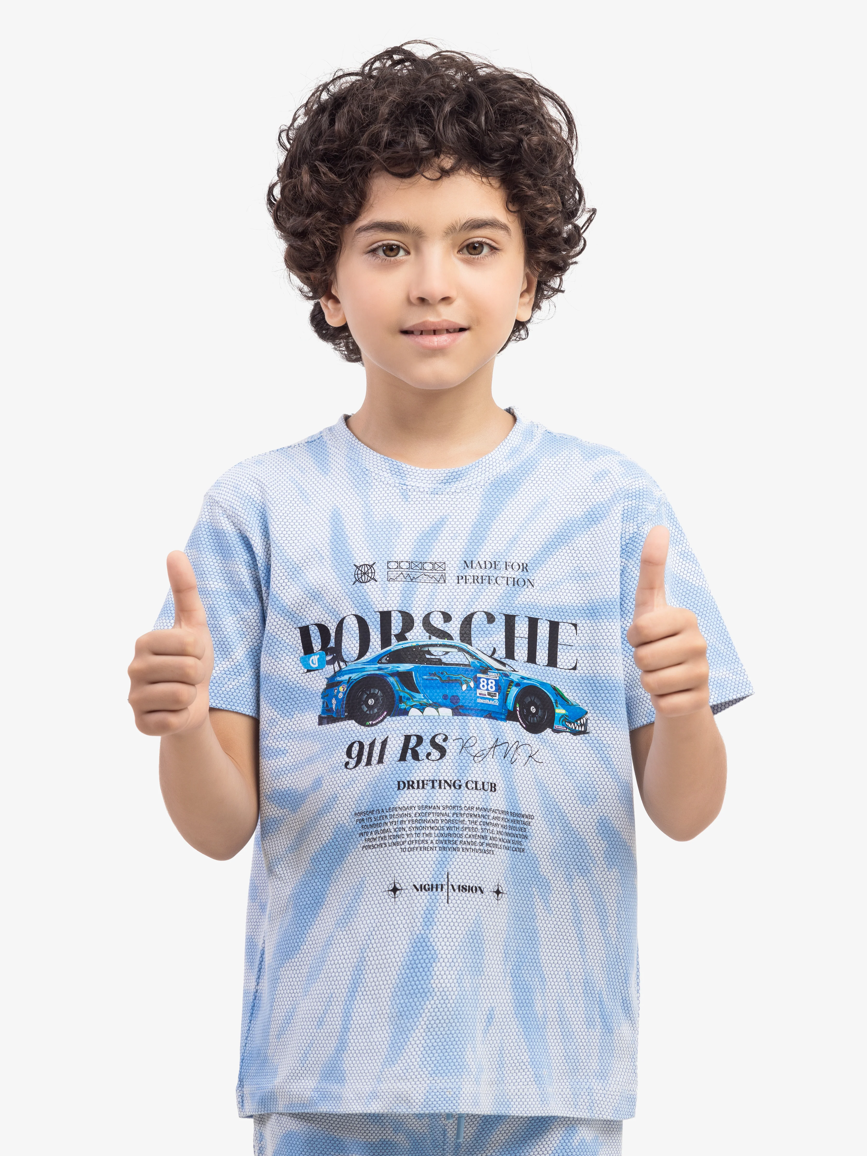 Boy's Blue & White Co-Ord Set - EBTCS5-026 - Image 2