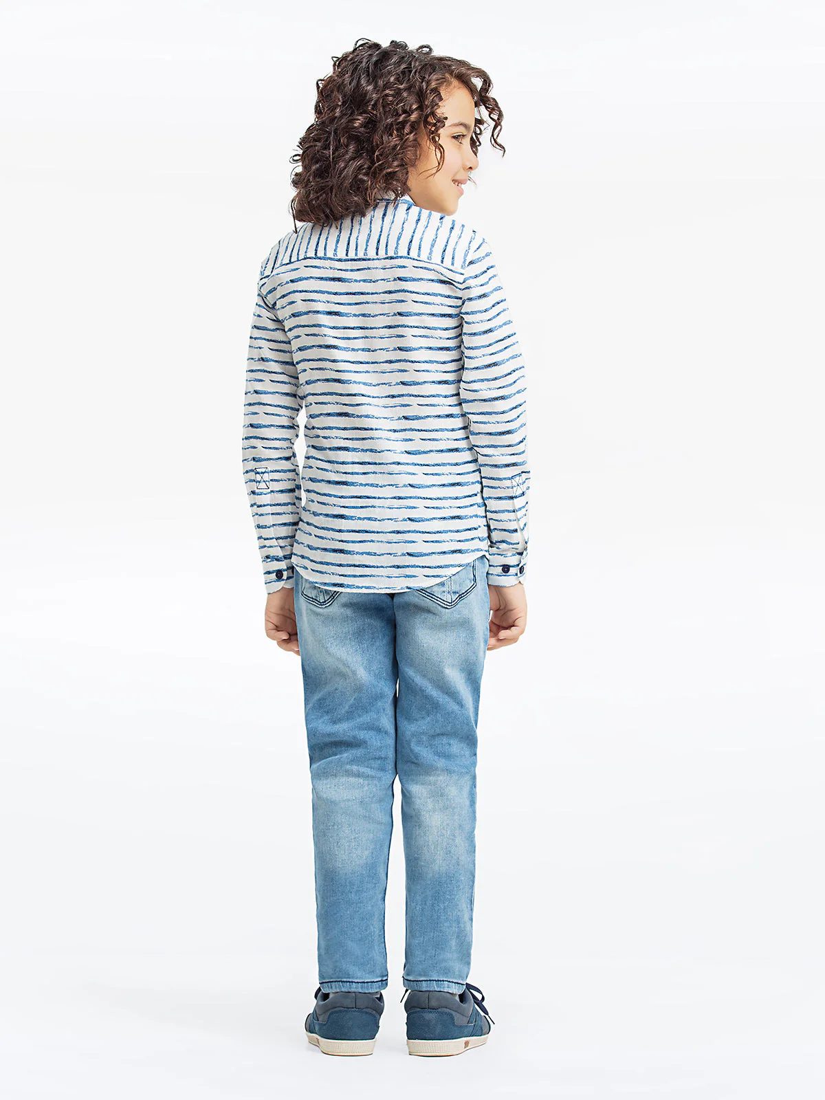 Boy's Blue & White Shirt - EBTS23-27506 - Image 5