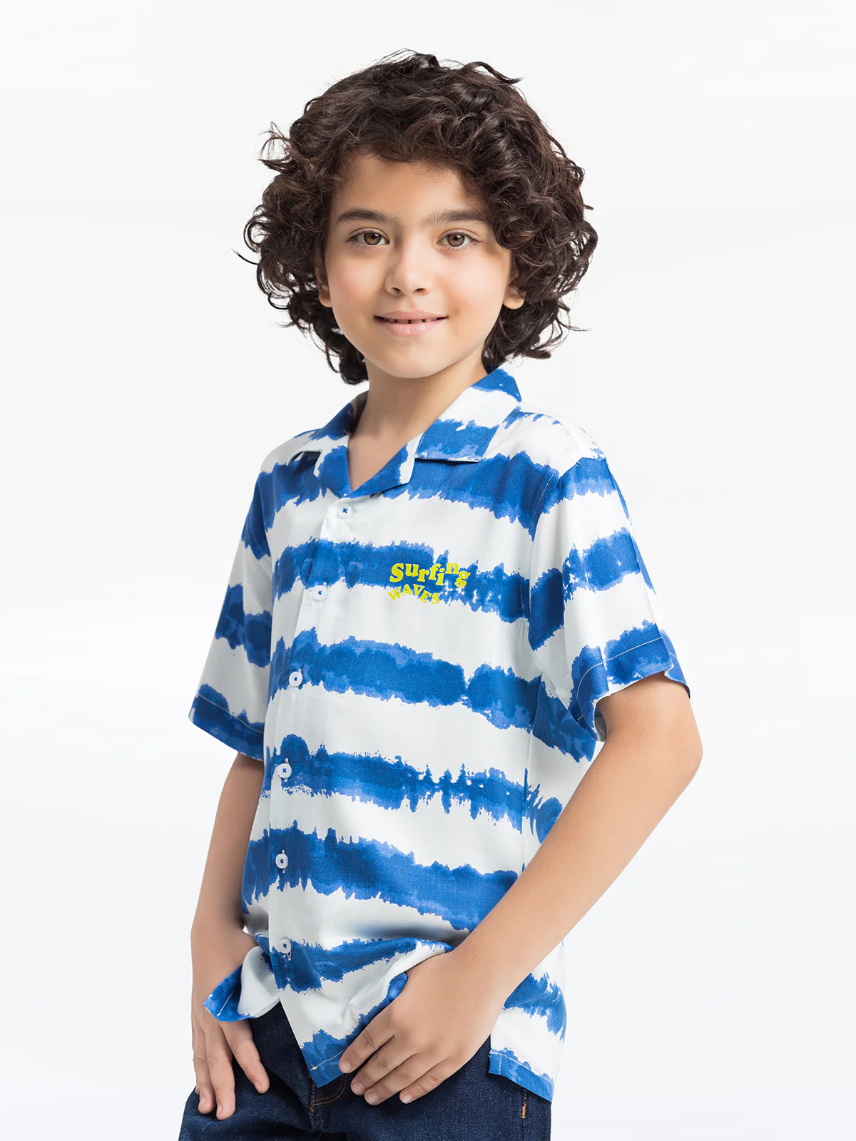 Boy's Blue & White Shirt - EBTS24-27529 - Image 2
