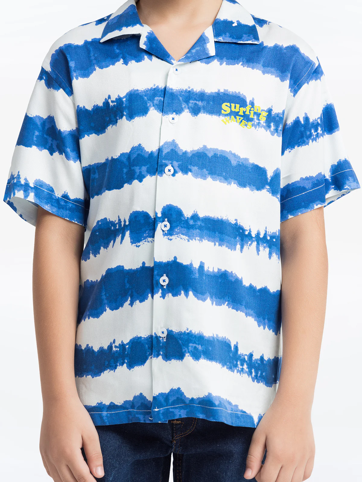 Boy's Blue & White Shirt - EBTS24-27529 - Image 3