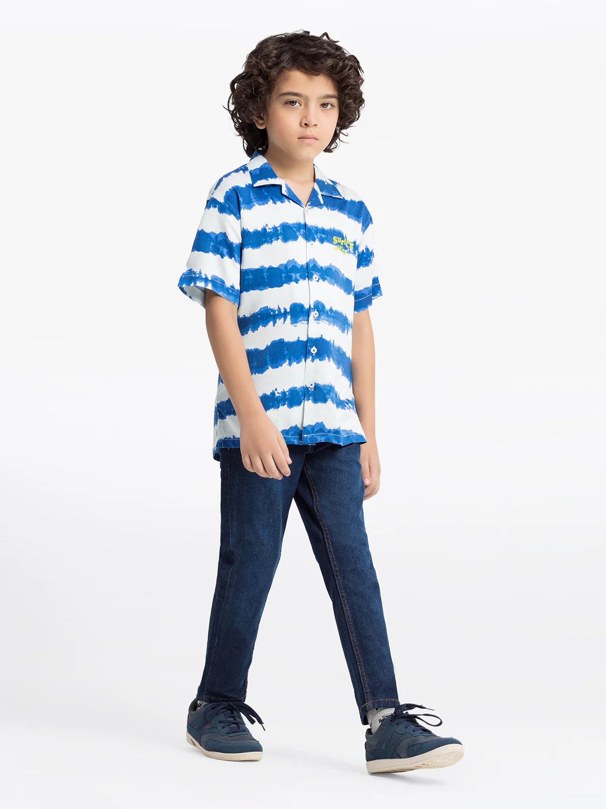 Boy's Blue & White Shirt - EBTS24-27529 - Image 4