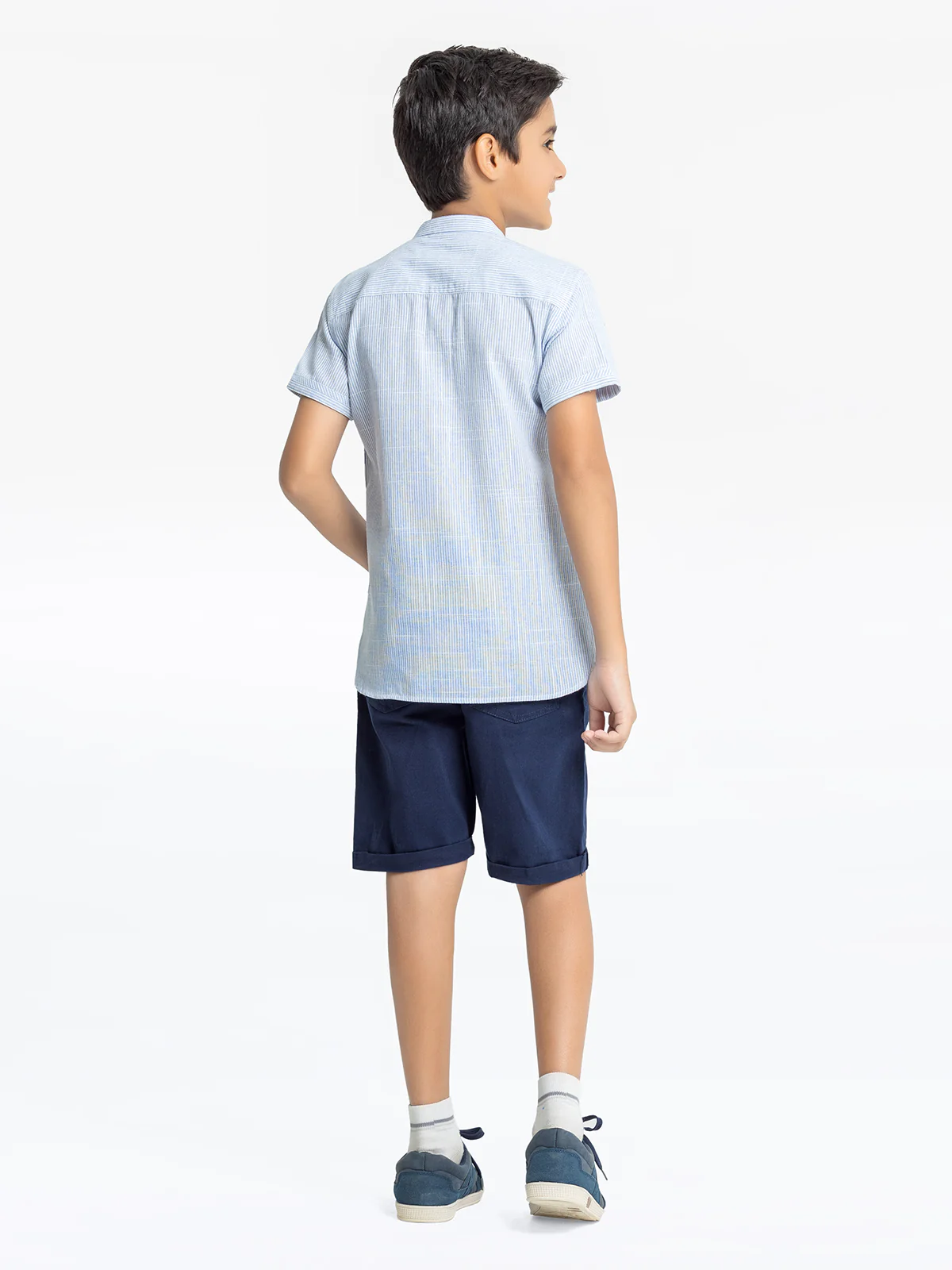 Boy's Blue & White Shirt - EBTS24-27540 - Image 5