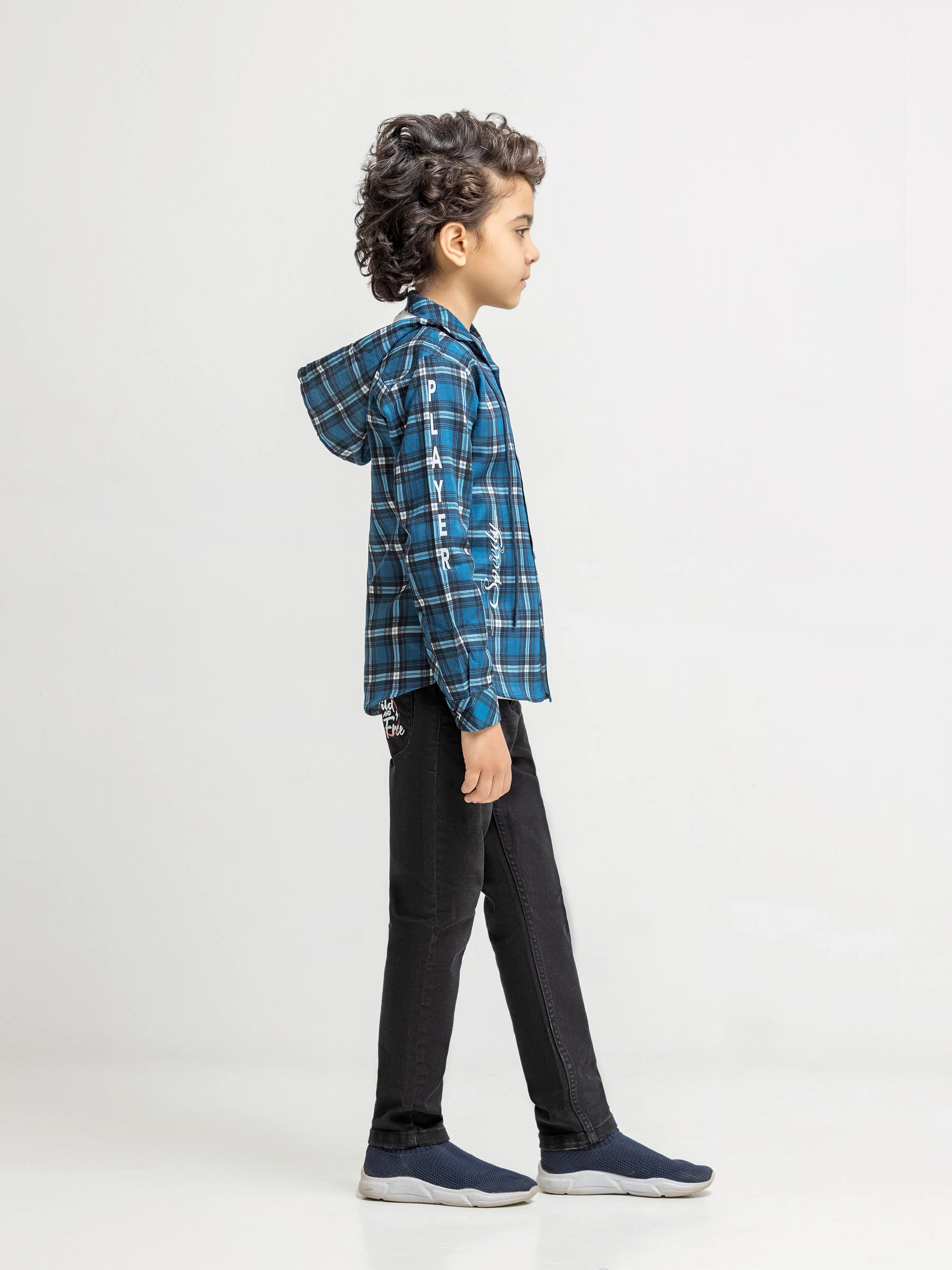 Boy's Blue & White Shirt - EBTS5-27581-2P - Image 5