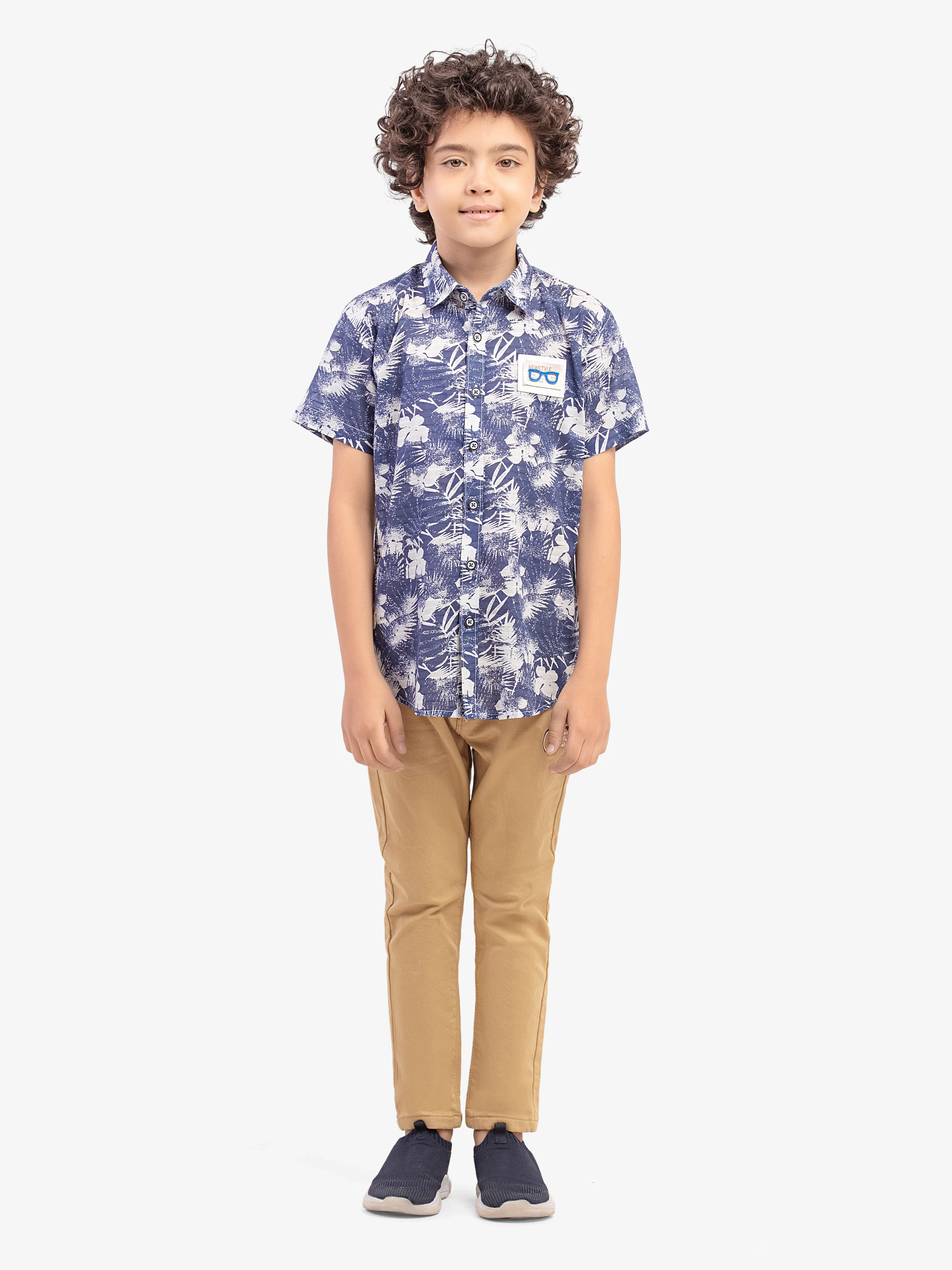 Boy's Blue & White Shirt - EBTS5-27640 - Image 2