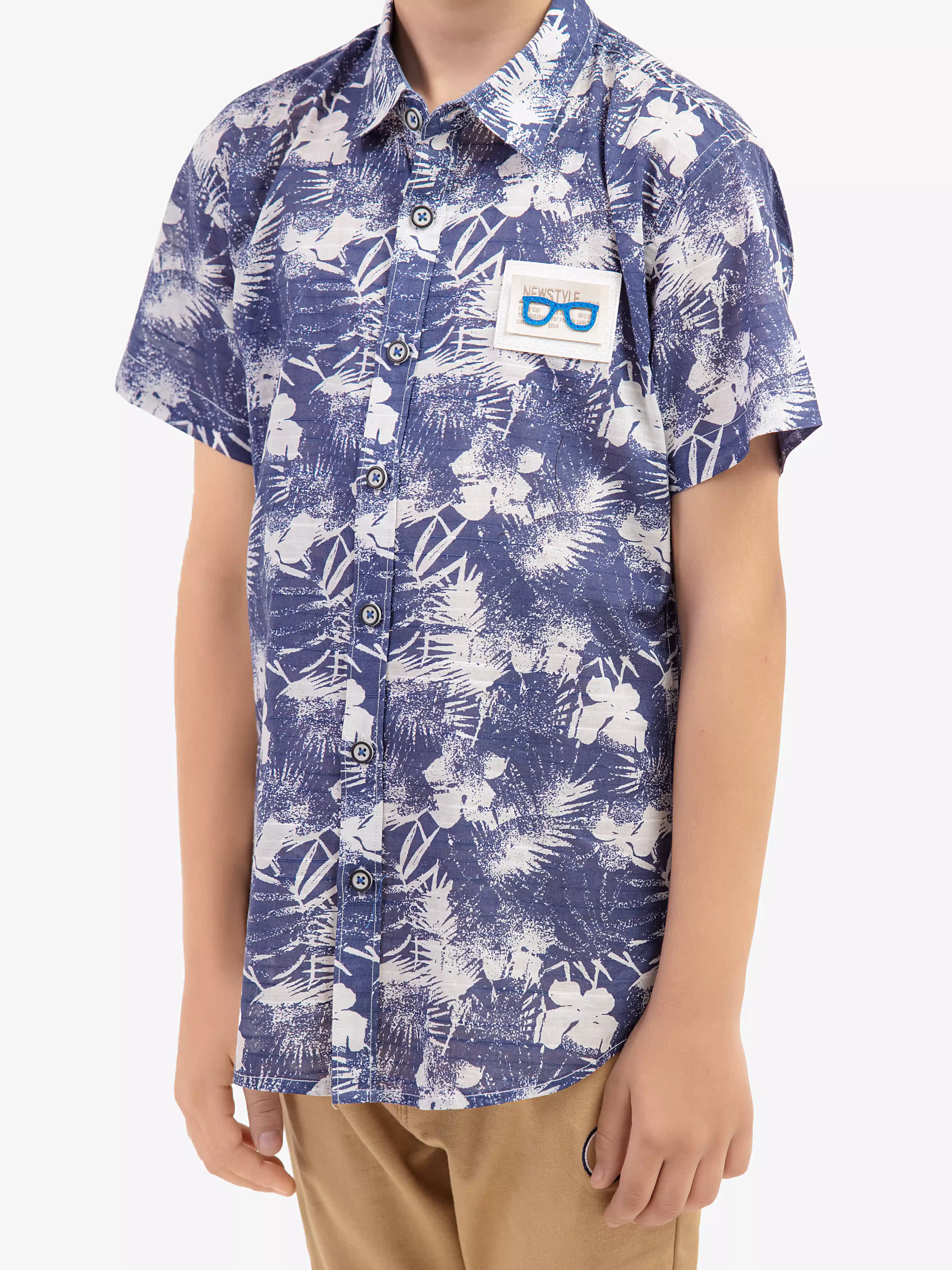 Boy's Blue & White Shirt - EBTS5-27640 - Image 3