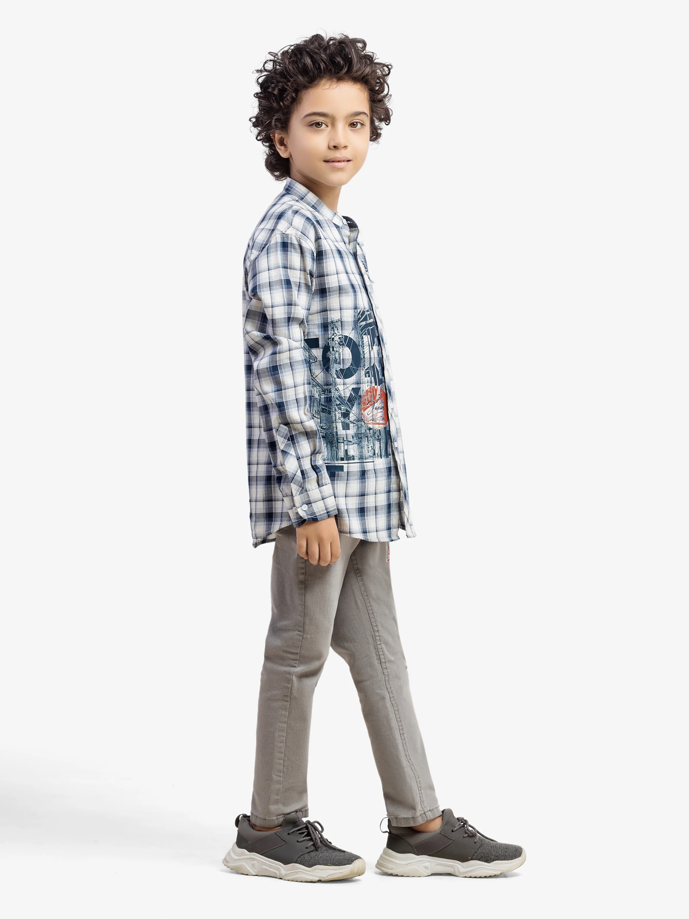 Boy's Blue & White Shirt - EBTSF5-27660 - Image 5