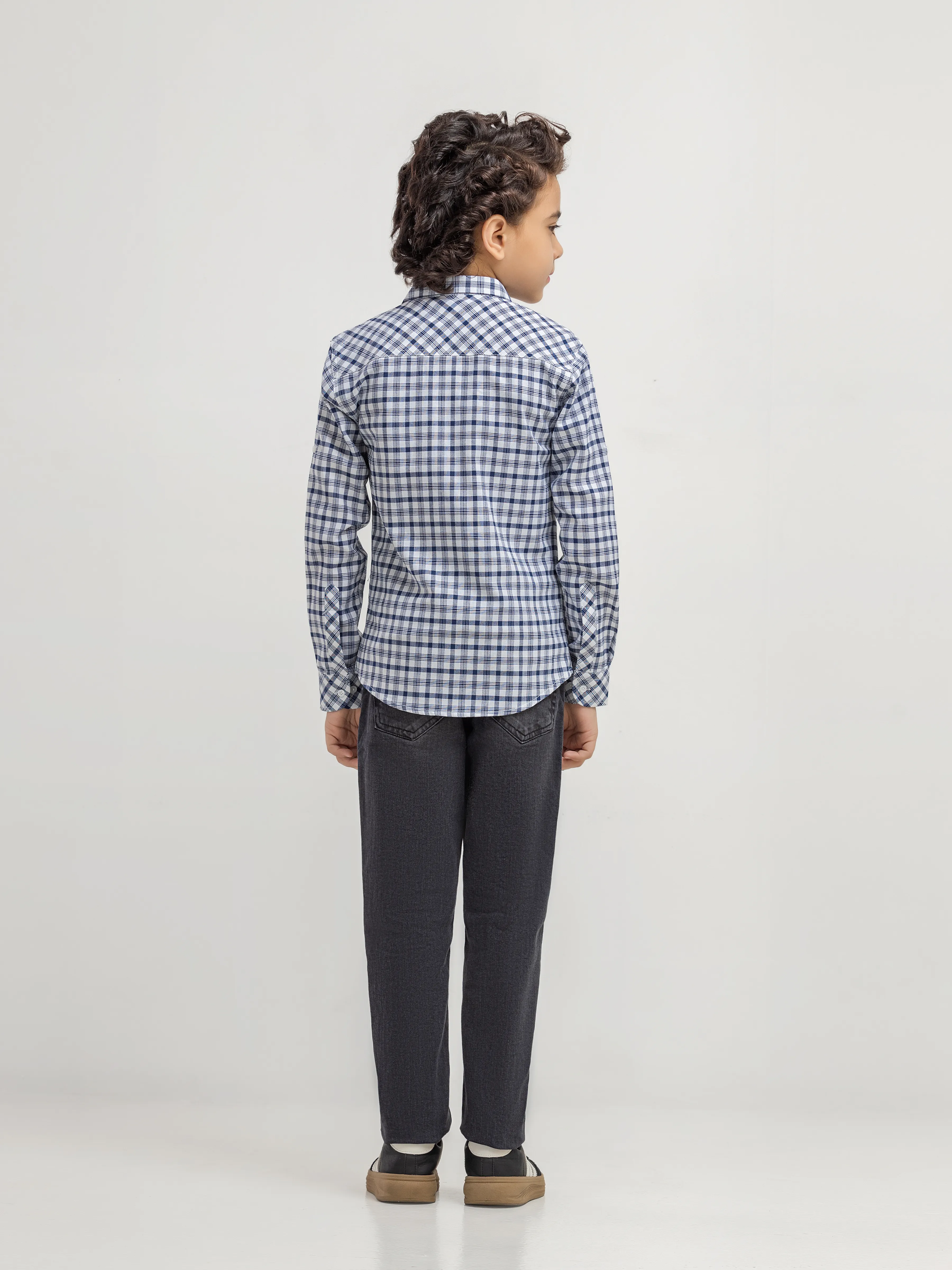 Boy's Blue & White Shirt - EBTSF6-27693-2P - Image 6
