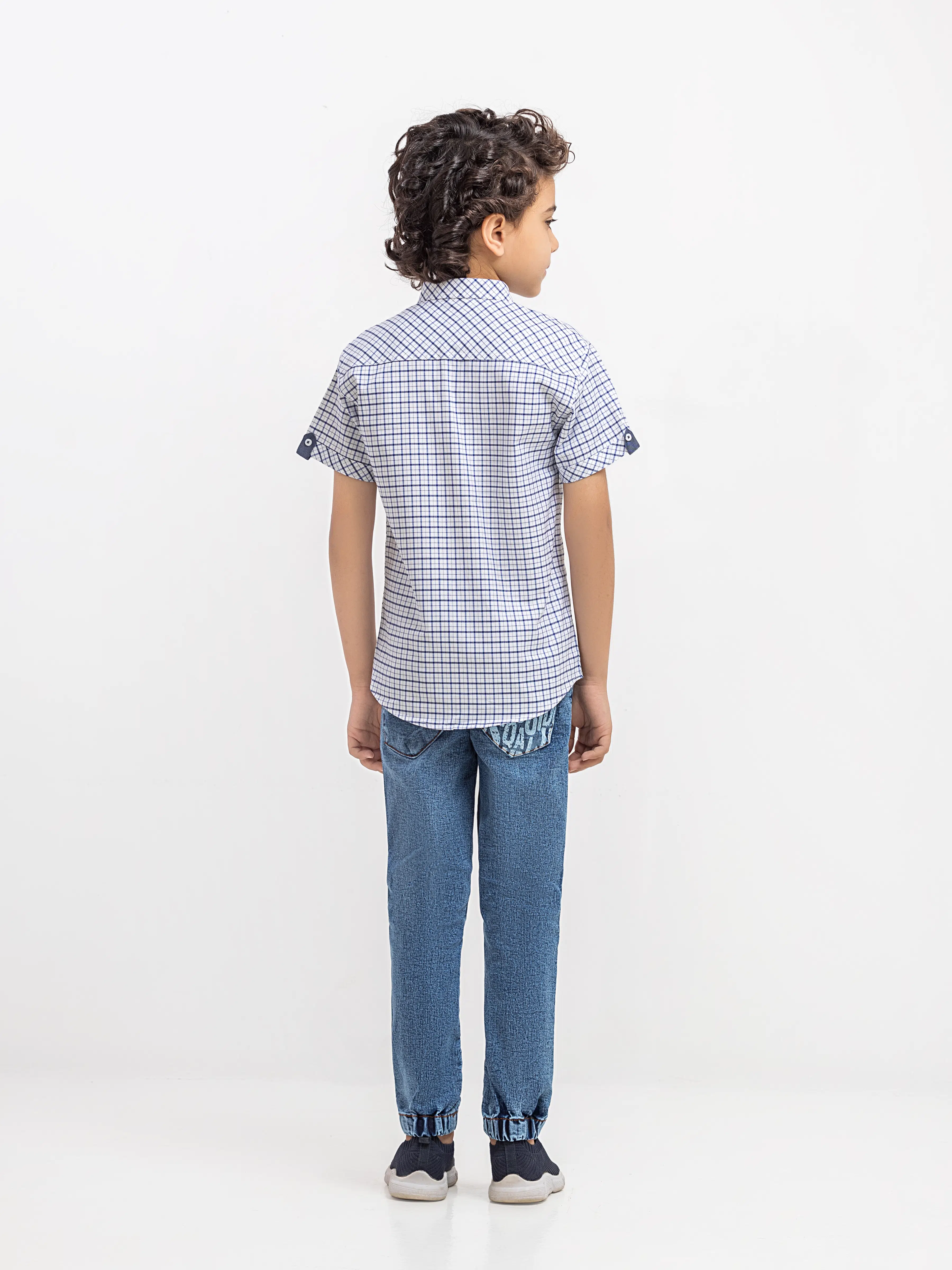 Boy's Blue & White Shirt - EBTSH6-27686 - Image 6