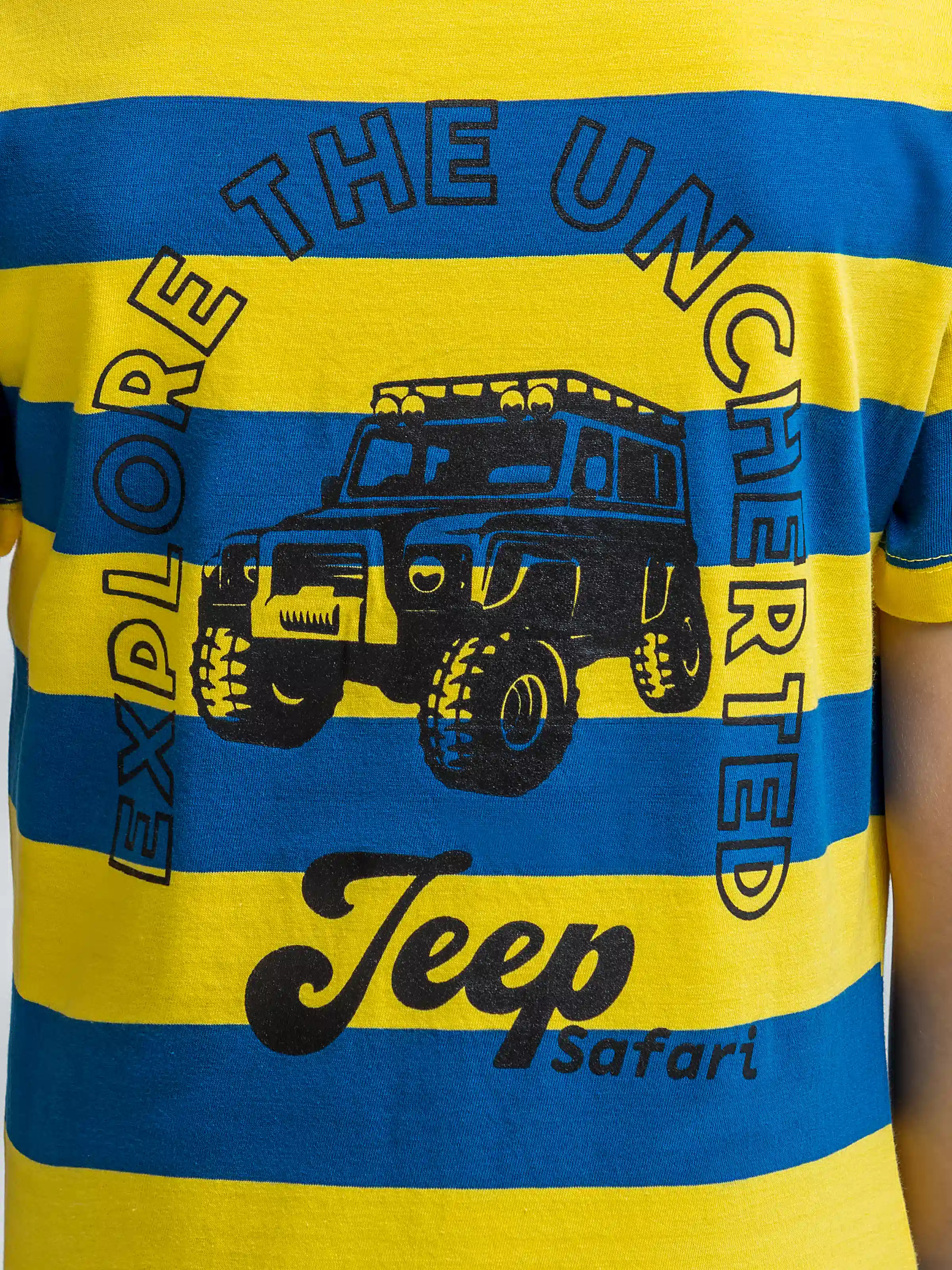 Boy's Blue & Yellow T-Shirt - EBTTS6-053 - Image 3